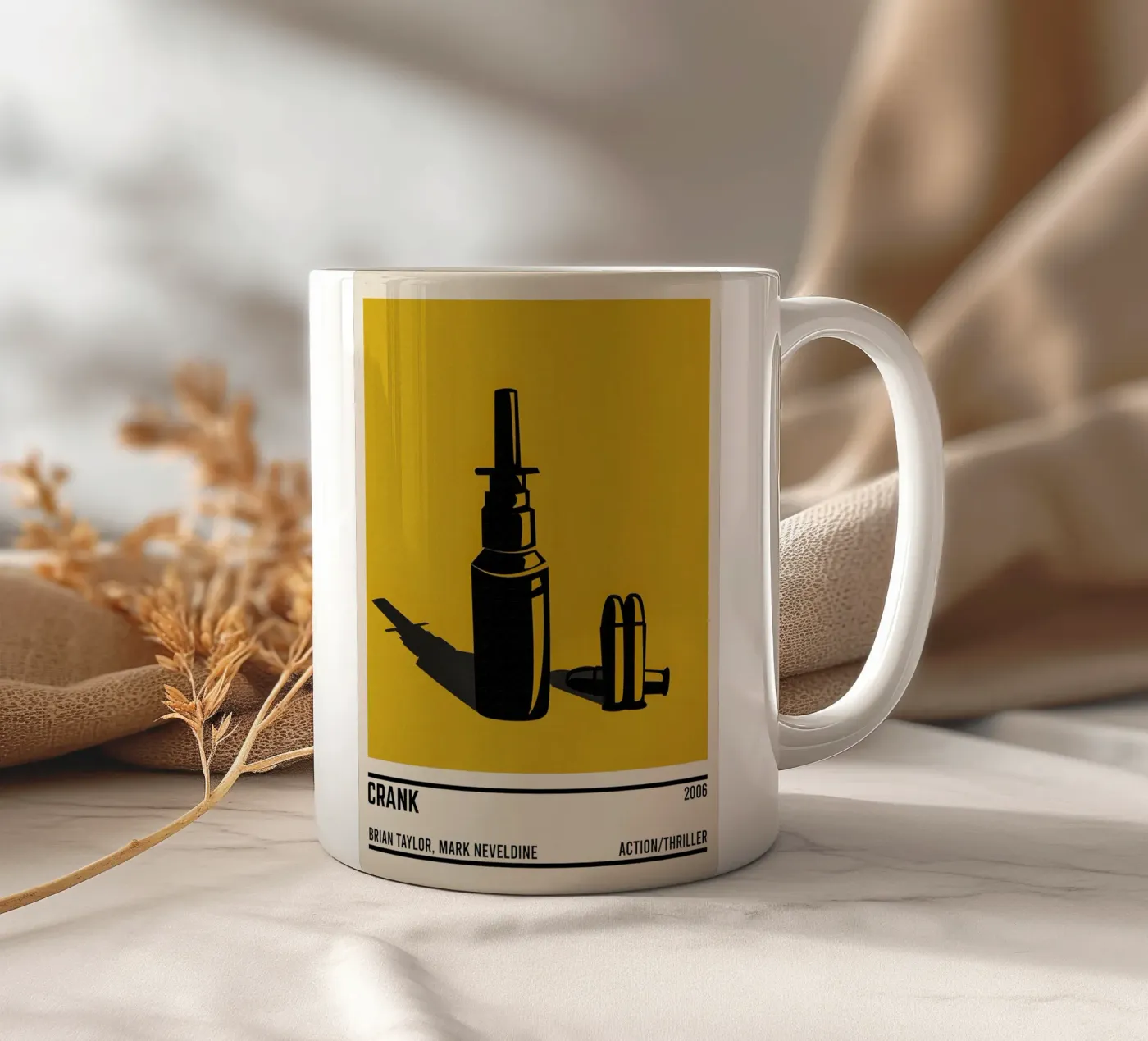 Crank ceramic mug by TheArtstudio