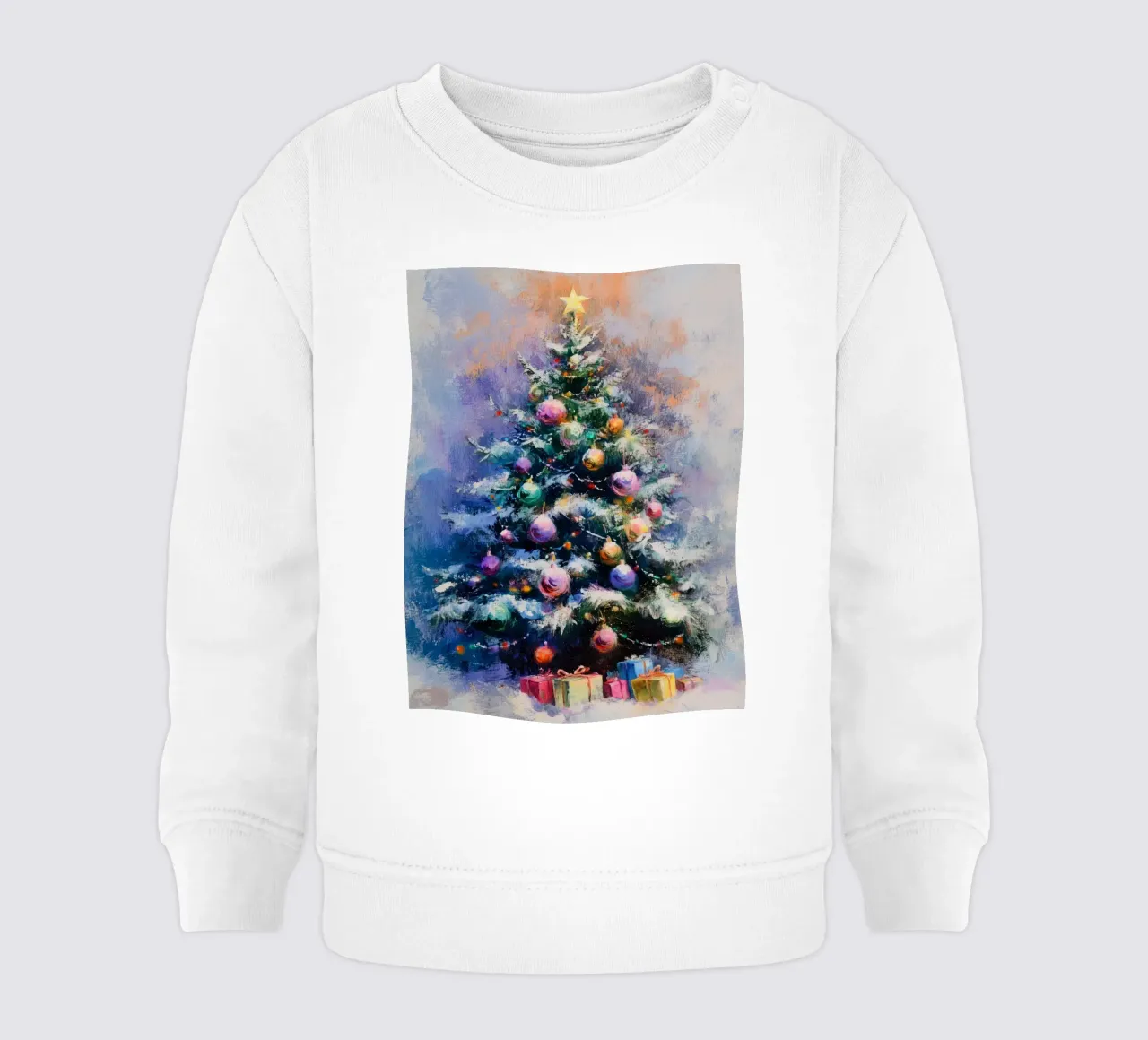 Colourful Christmas Tree felpa neonato da treechild