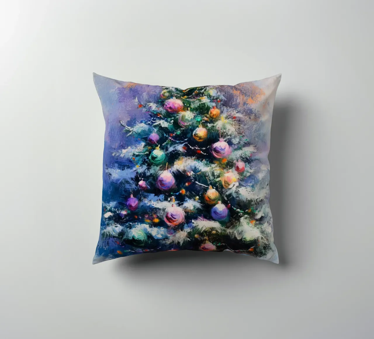Colourful Christmas Tree cuscino da treechild