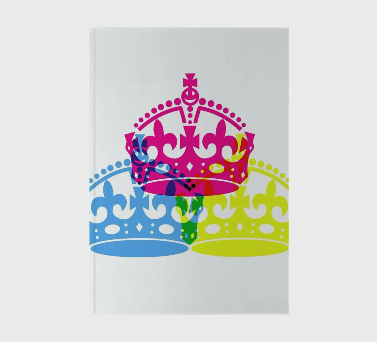 Colorful Crowns notebook by JaySan Studio