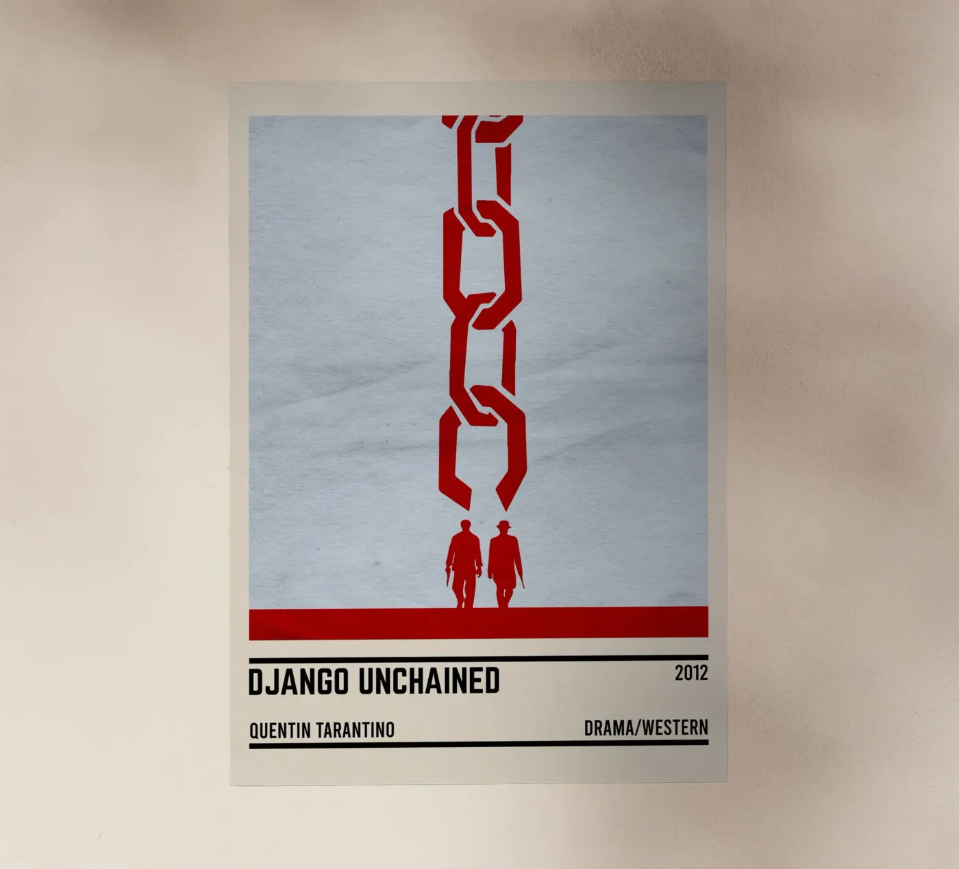 Django Unchained pellicola backlit da TheArtstudio