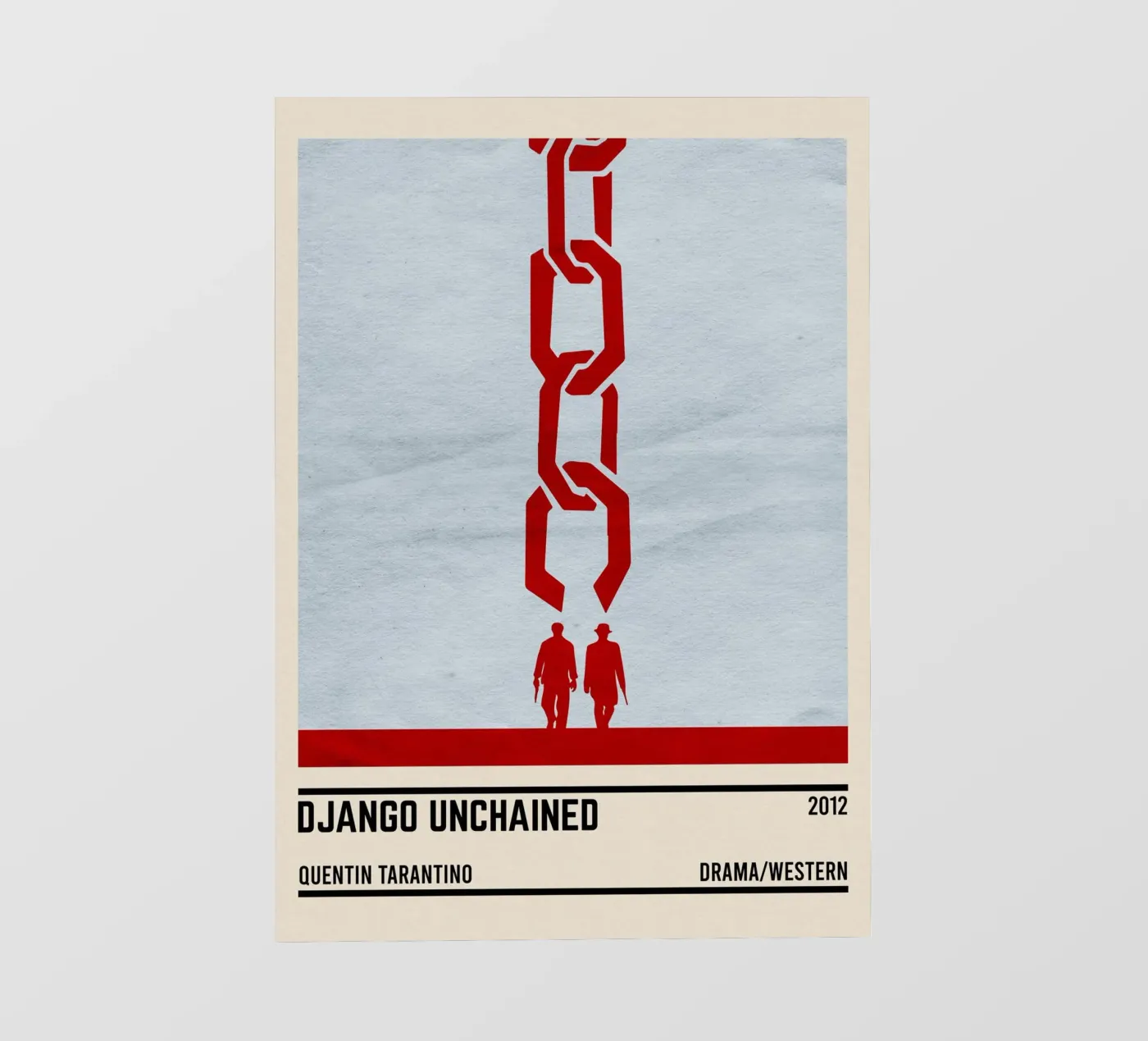 Django Unchained pellicola backlit da TheArtstudio