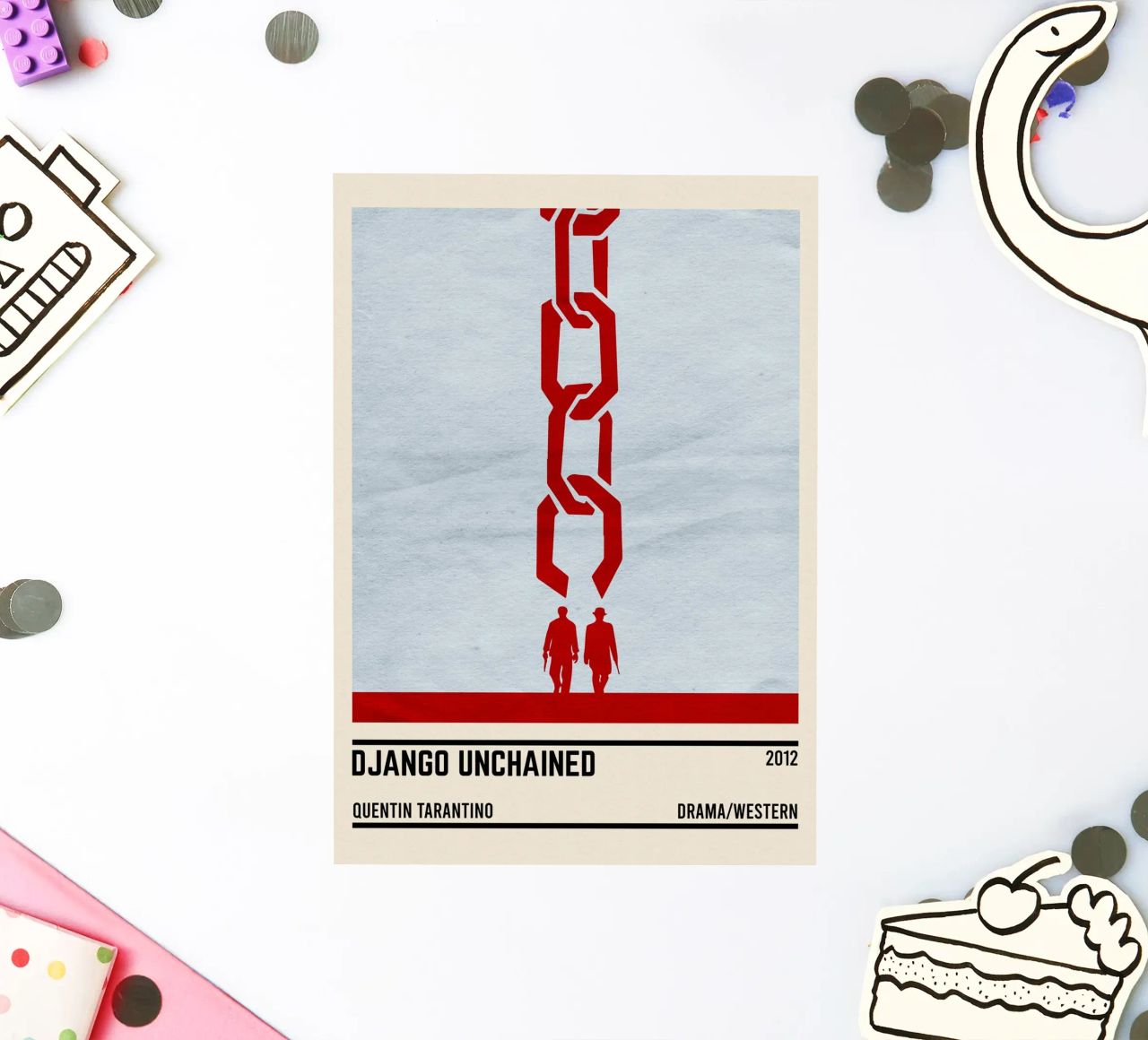 Django Unchained adesivo da TheArtstudio
