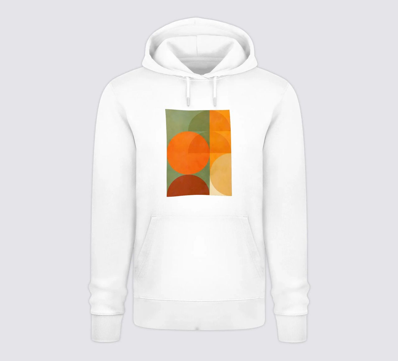 Minimal Abstract Fall - Geometria terrestre 1/2 felpa con cappuccio da Dominique Vari Abstract
