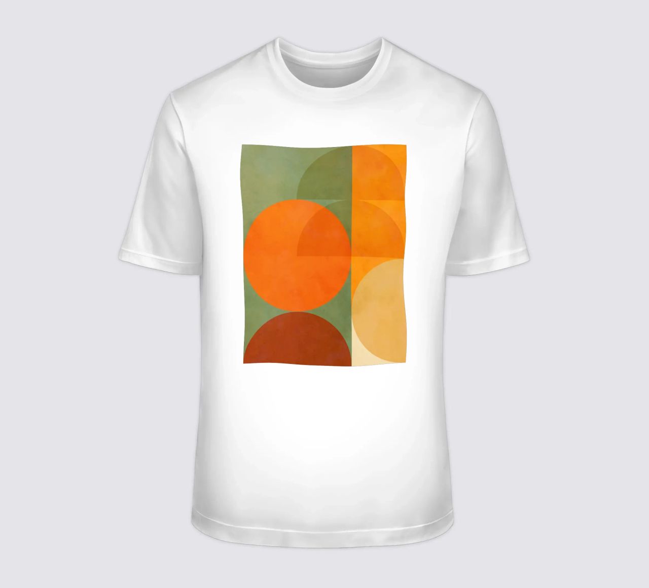Minimal Abstract Fall - Geometria terrestre 1/2 t-shirt da Dominique Vari Abstract