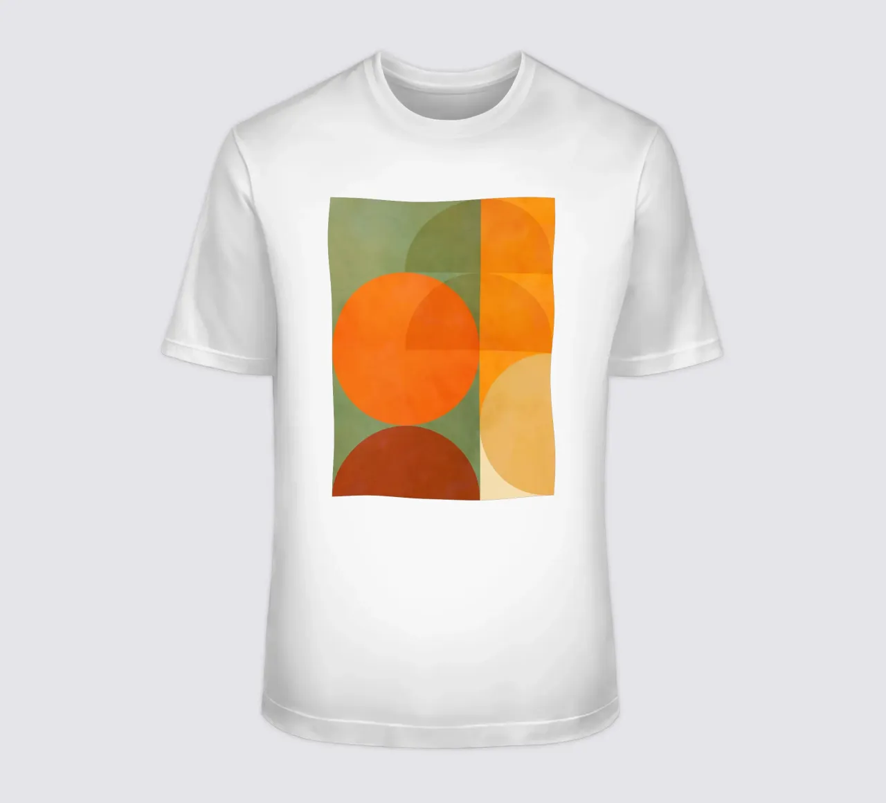 Minimal Abstract Fall - Geometria terrestre 1/2 t-shirt da Dominique Vari Abstract