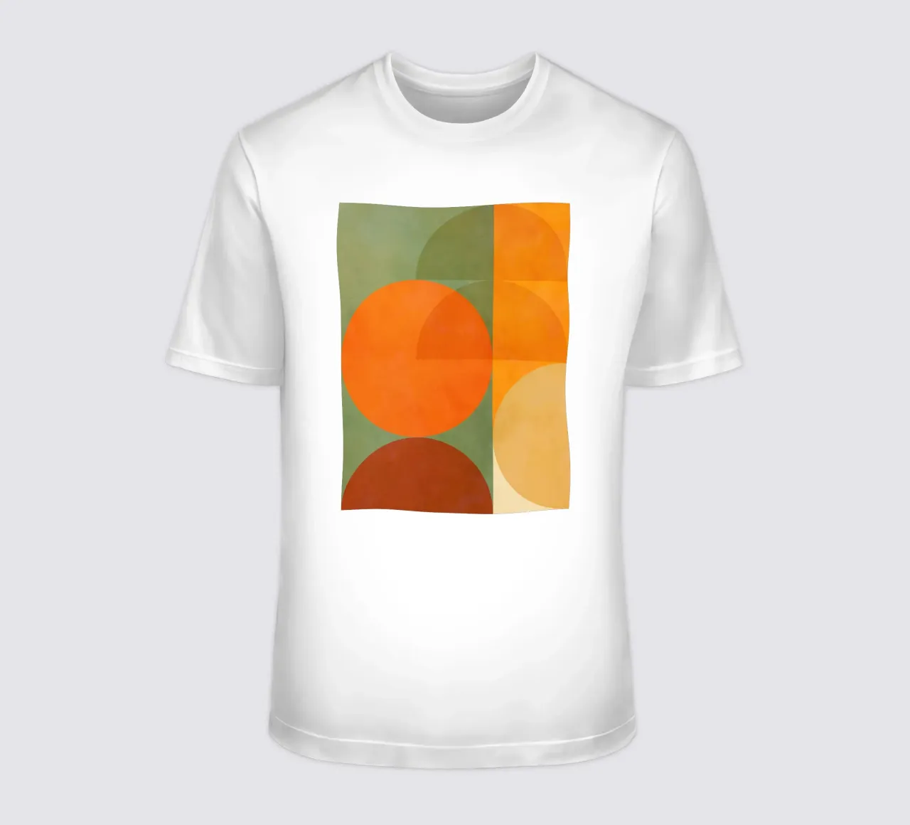 Minimal Abstract Fall - Geometria terrestre 1/2 t-shirt da Dominique Vari Abstract