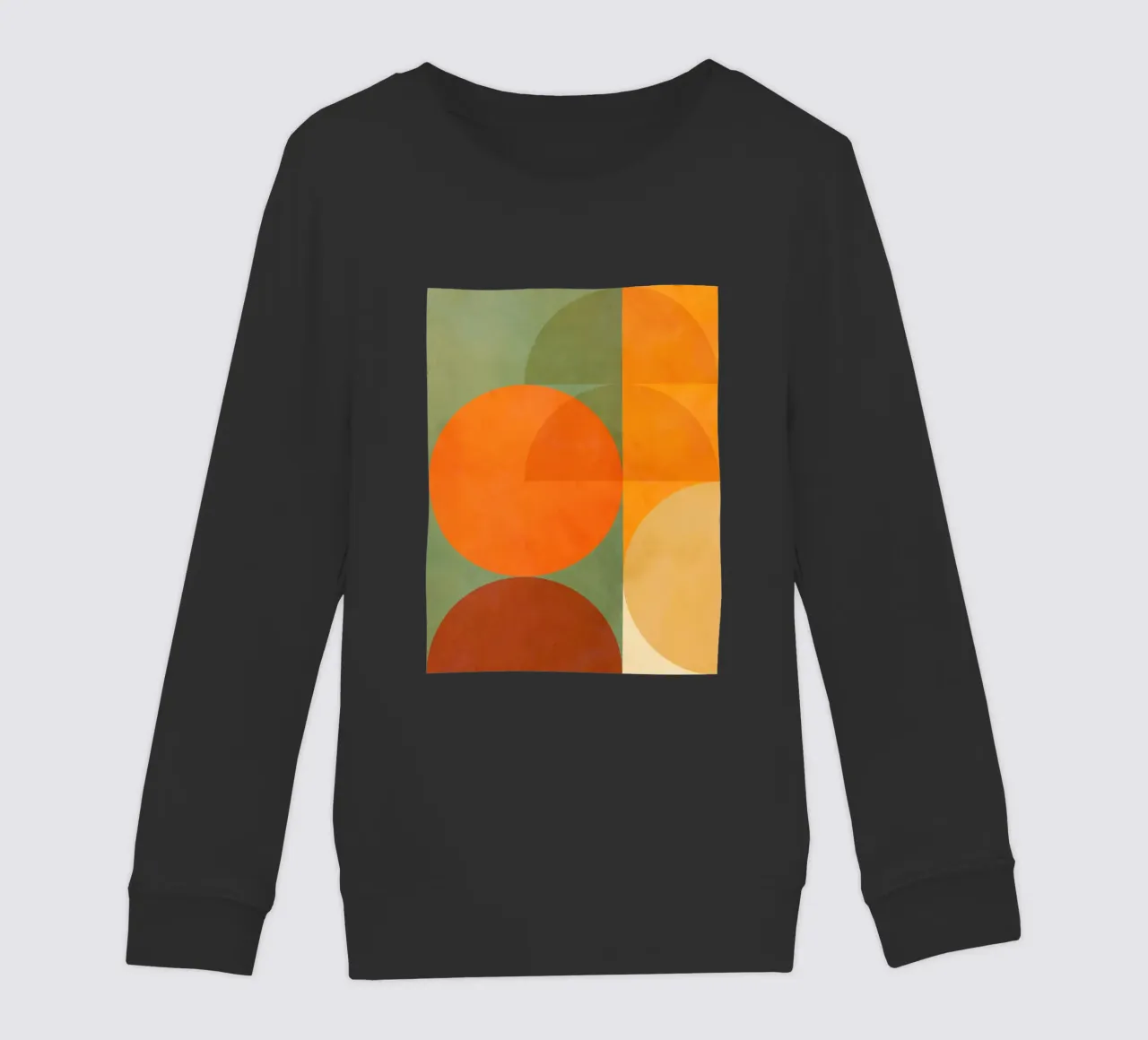 Minimal Abstract Fall - Geometria terrestre 1/2 felpa bambino da Dominique Vari Abstract