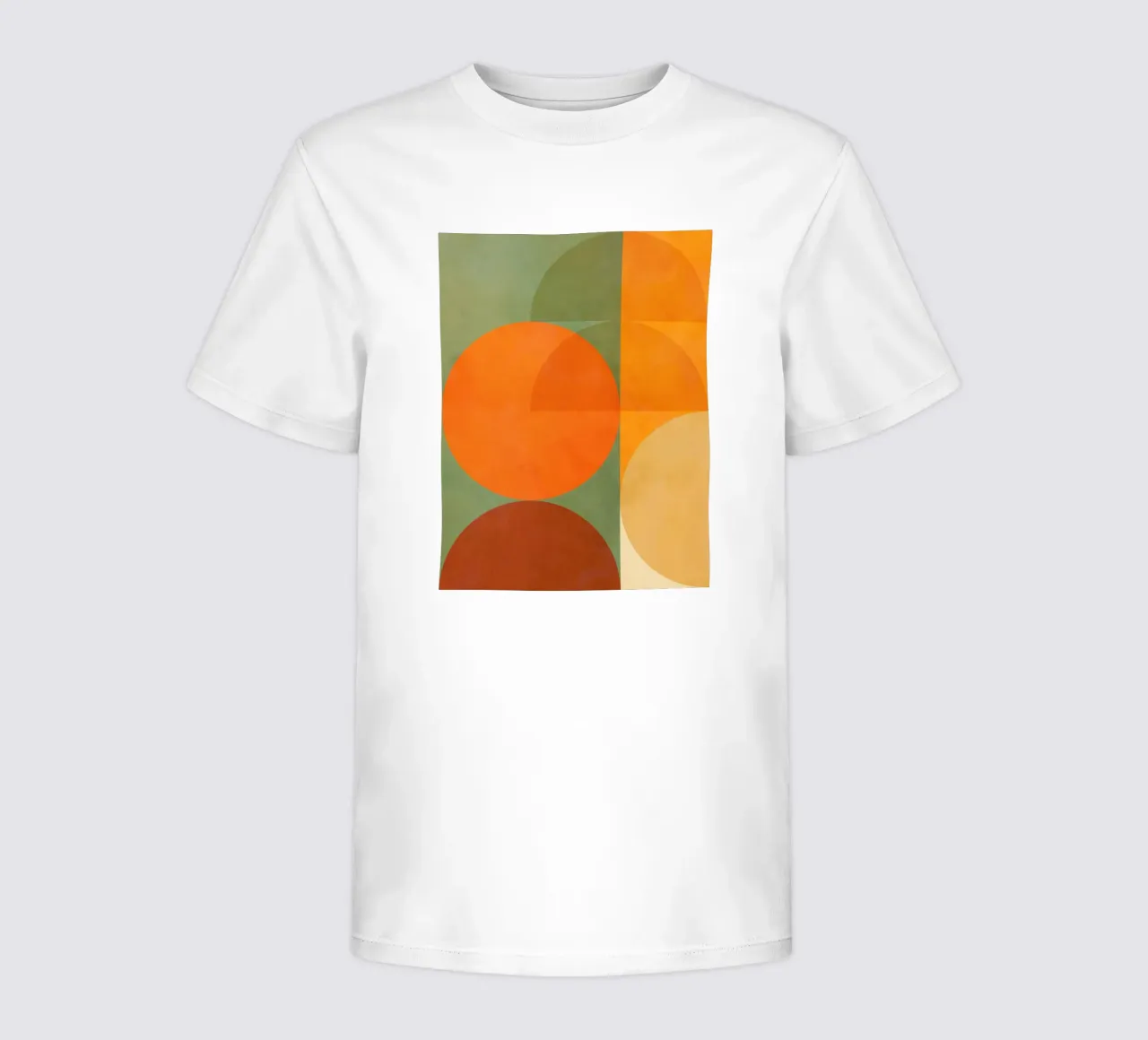 Minimal Abstract Fall - Geometria terrestre 1/2 t-shirt bambini da Dominique Vari Abstract