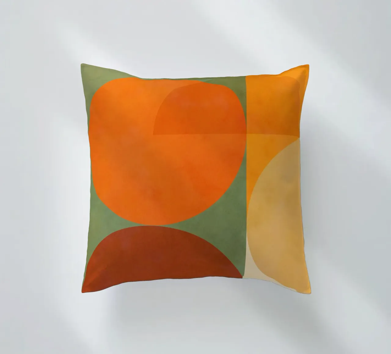 Minimal Abstract Fall - Geometria terrestre 1/2 cuscino da Dominique Vari Abstract