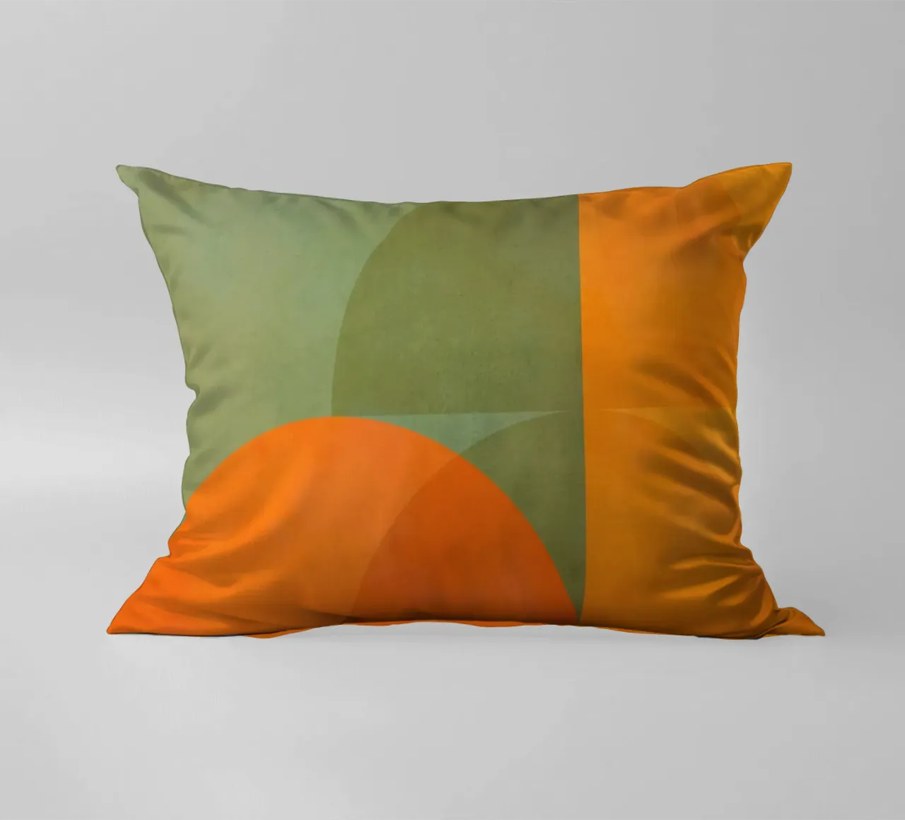 Minimal Abstract Fall • Earthy geometry 1/2 decorative cushion by Dominique Vari Abstract
