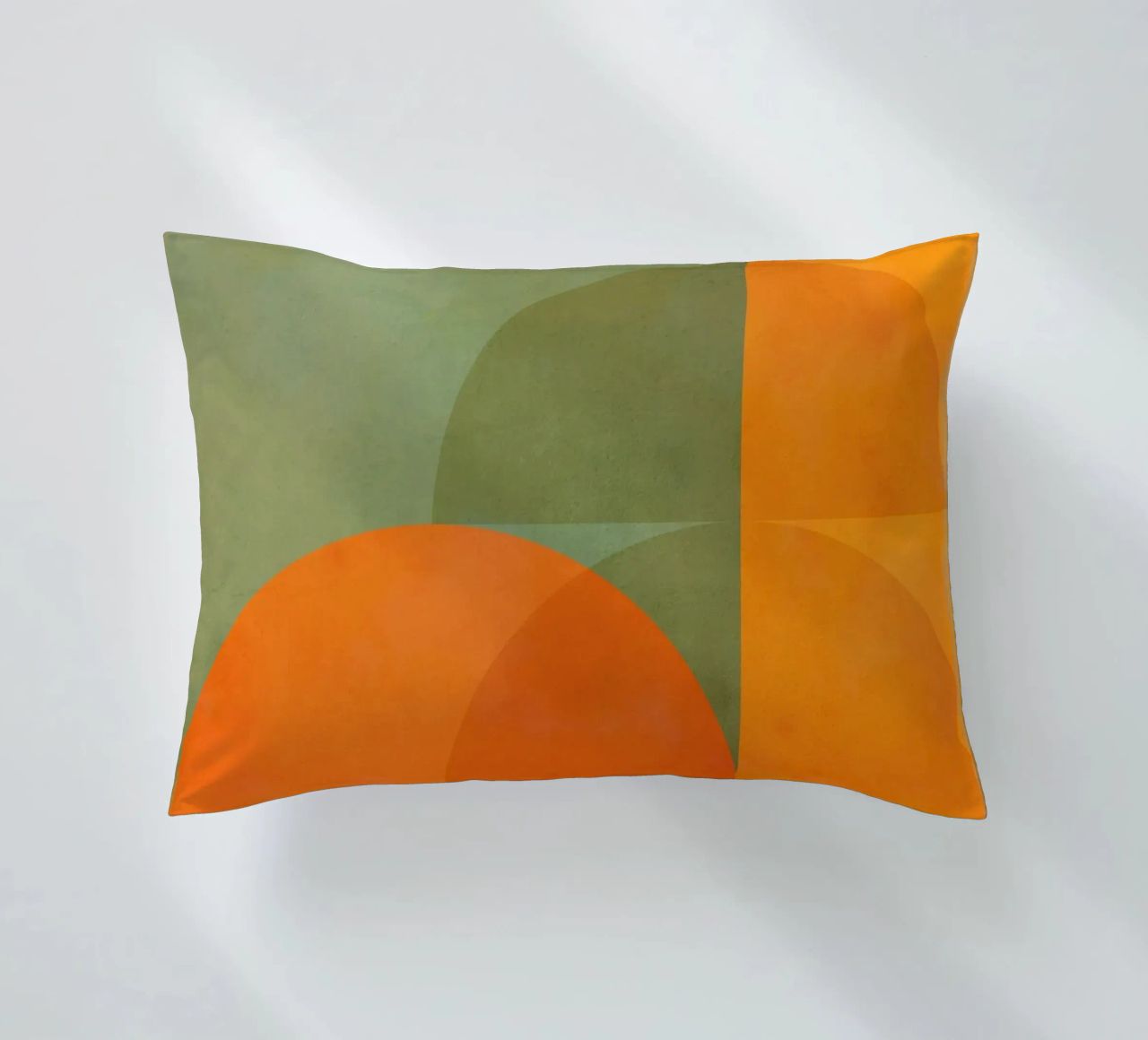 Minimal Abstract Fall - Geometria terrestre 1/2 cuscino da Dominique Vari Abstract