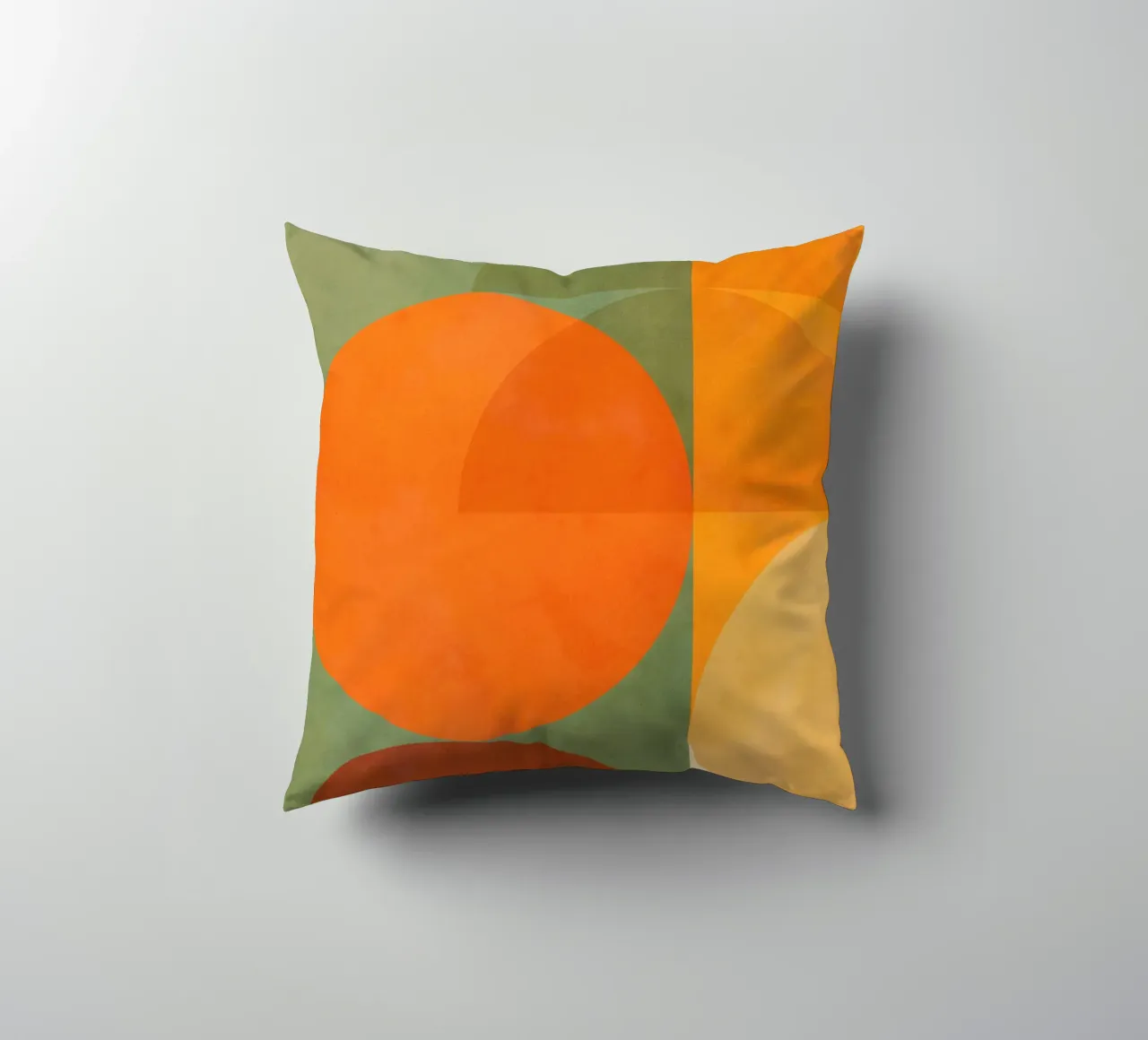 Minimal Abstract Fall - Geometria terrestre 1/2 cuscino da Dominique Vari Abstract