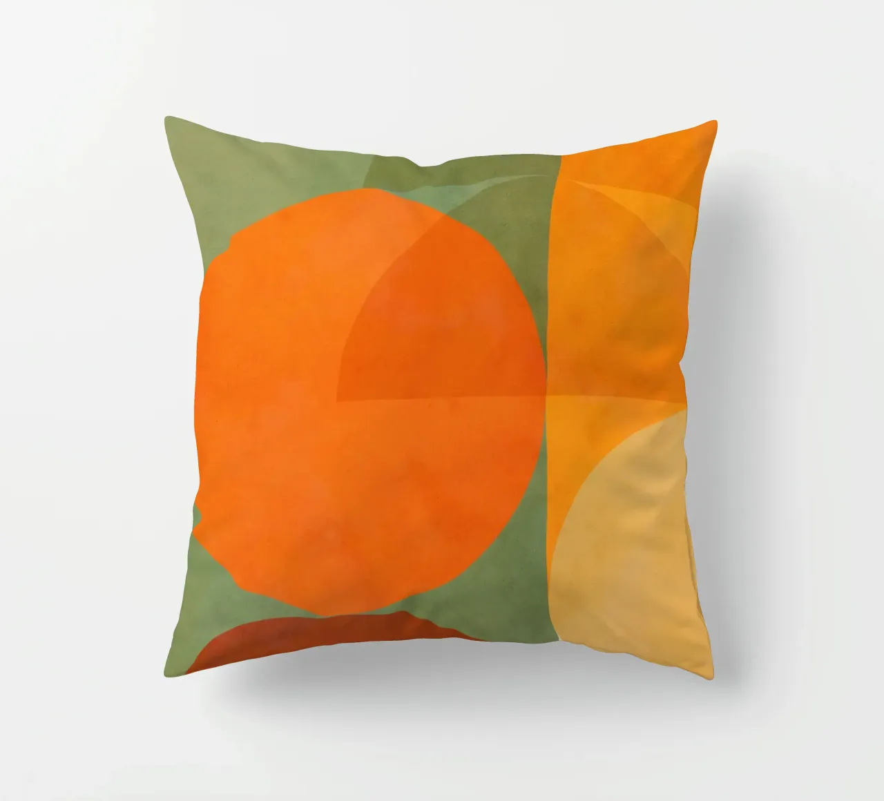 Minimal Abstract Fall - Geometria terrestre 1/2 cuscino da Dominique Vari Abstract