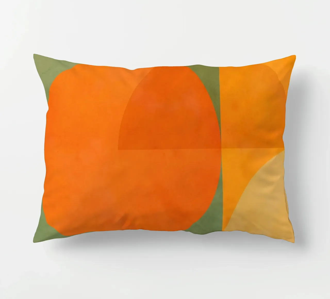 Minimal Abstract Fall - Geometria terrestre 1/2 cuscino da Dominique Vari Abstract