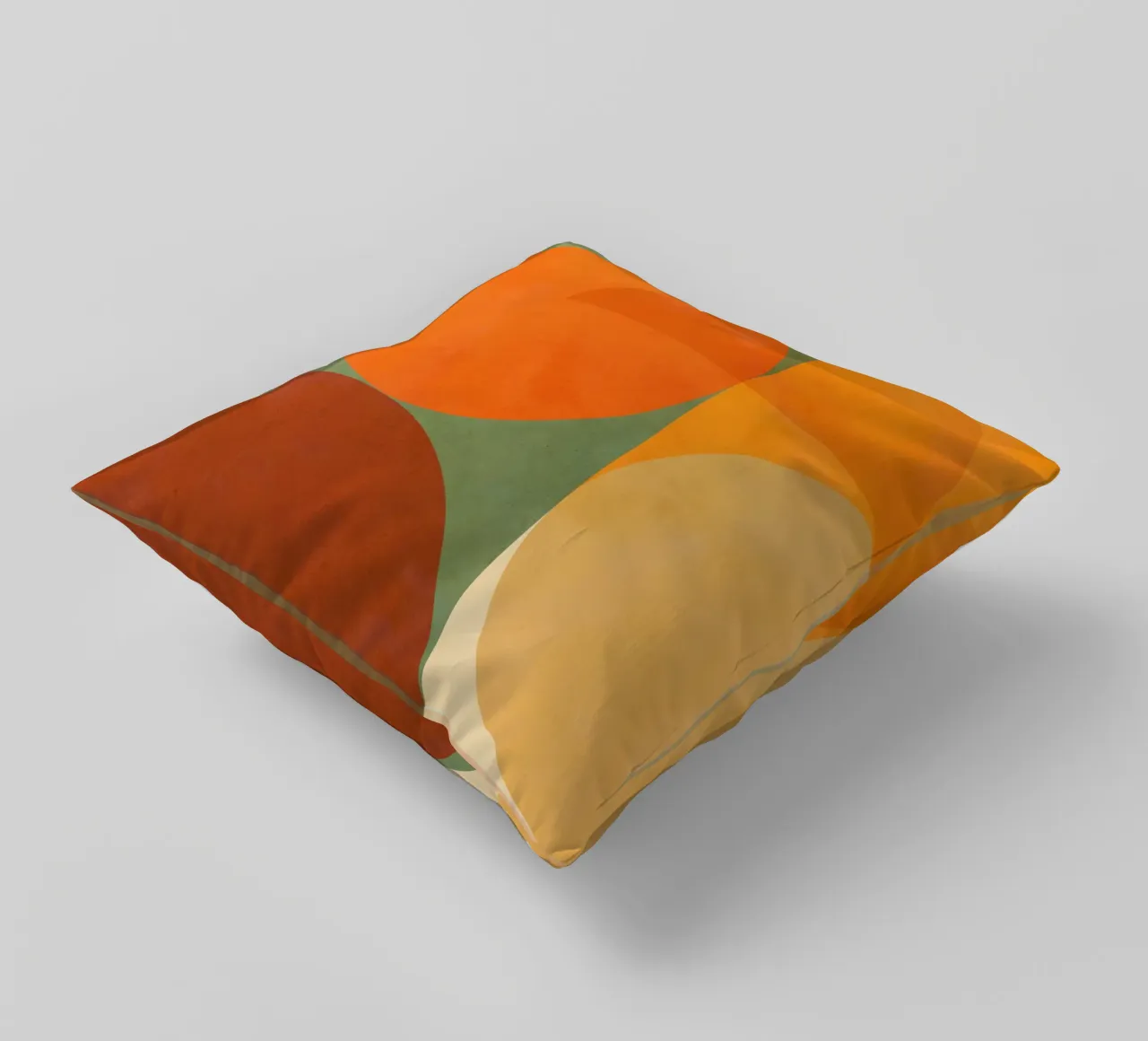 Minimal Abstract Fall - Geometria terrestre 1/2 cuscino da Dominique Vari Abstract