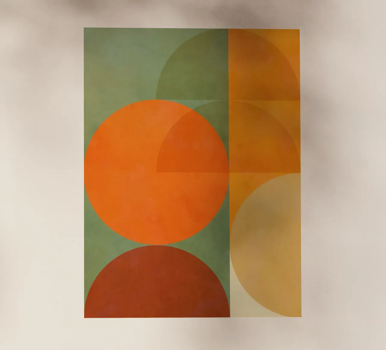 Minimal Abstract Fall - Geometria terrestre 1/2 pellicola backlit da Dominique Vari Abstract