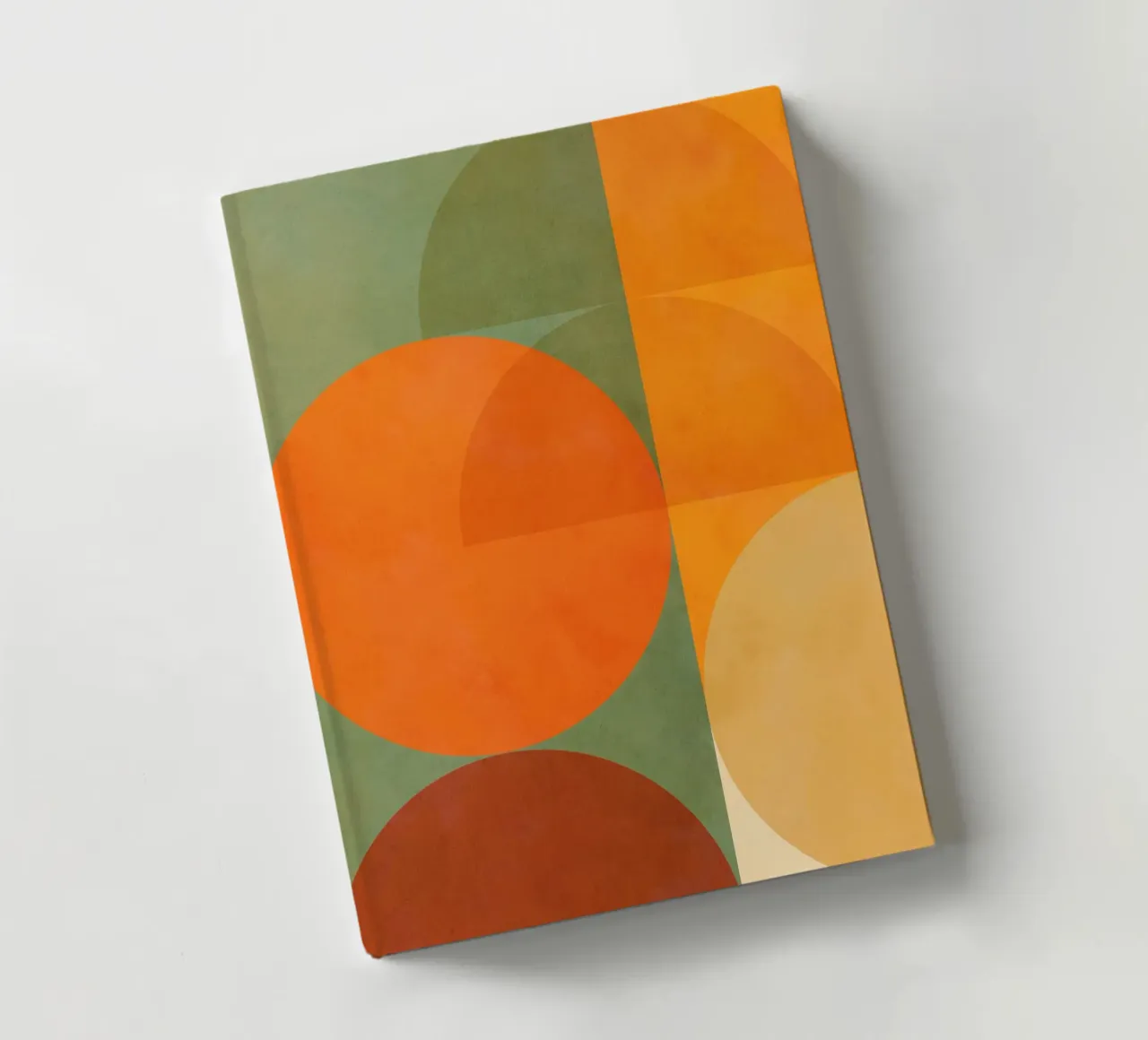 Minimal Abstract Fall • Earthy geometry 1/2 notebook by Dominique Vari Abstract