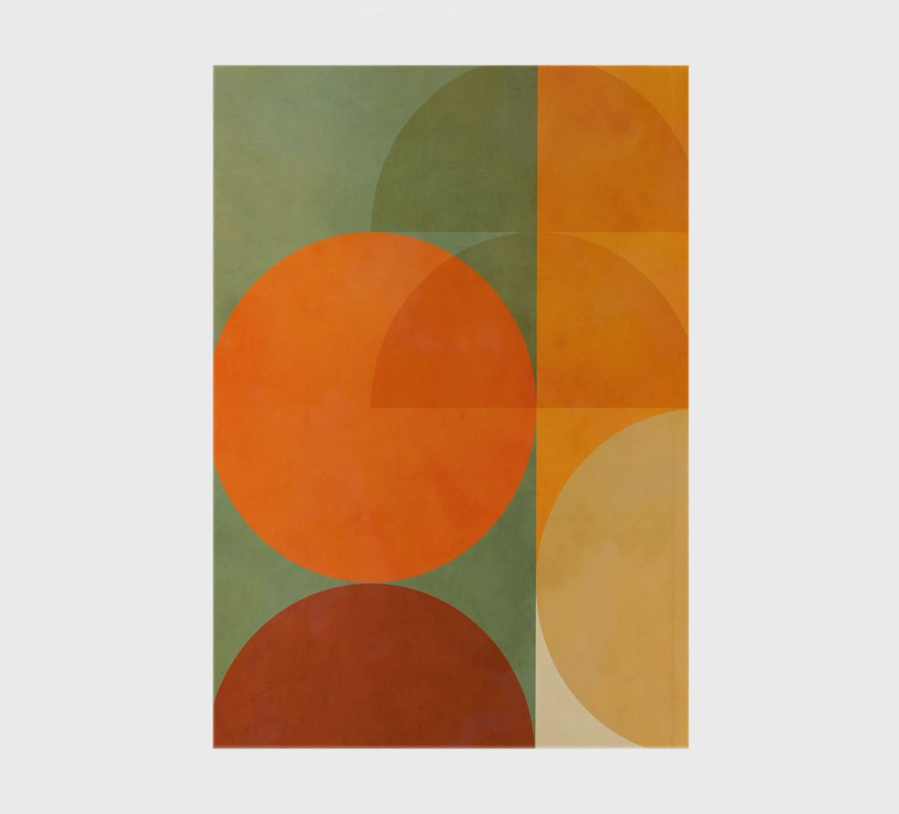 Minimal Abstract Fall • Earthy geometry 1/2 notebook by Dominique Vari Abstract