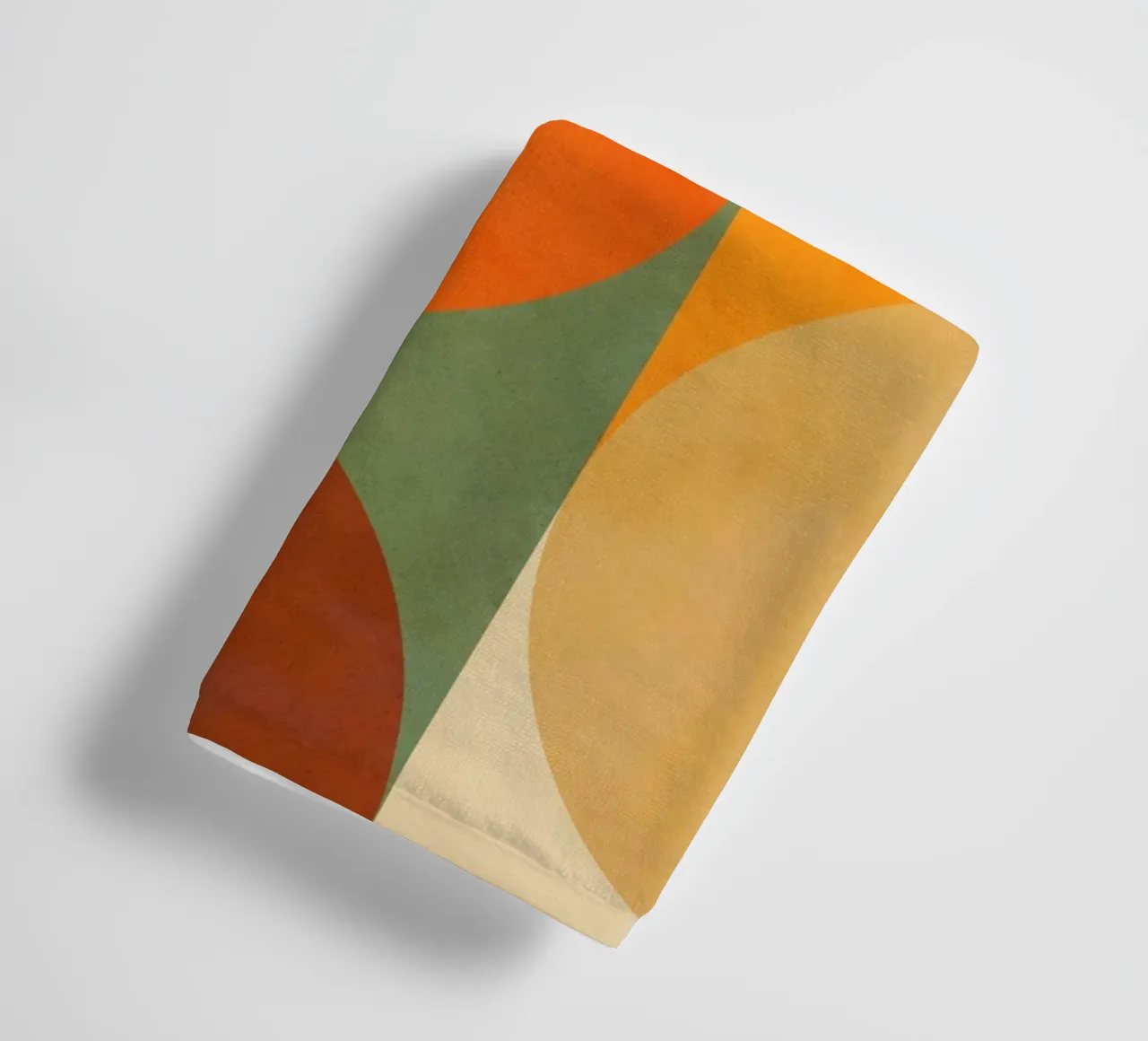 Minimal Abstract Fall • Earthy geometry 1/2 towel by Dominique Vari Abstract