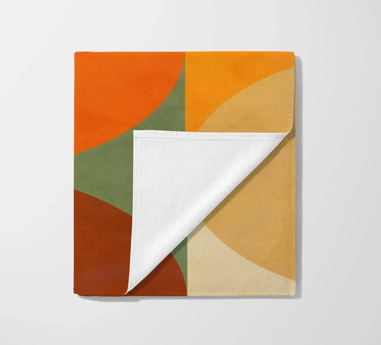 Minimal Abstract Fall - Geometria terrestre 1/2 telo mare da Dominique Vari Abstract