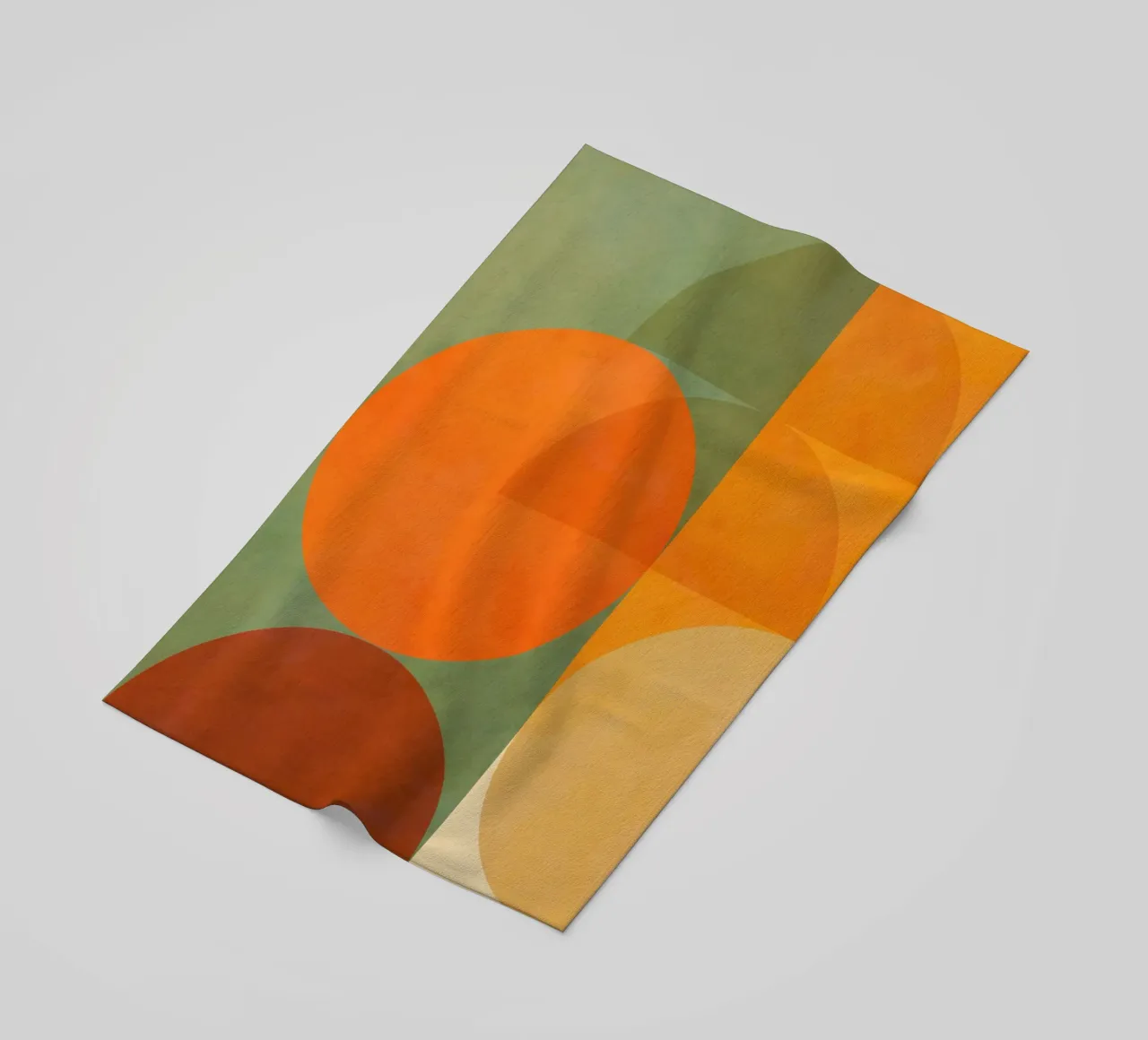 Minimal Abstract Fall - Geometria terrestre 1/2 telo mare da Dominique Vari Abstract