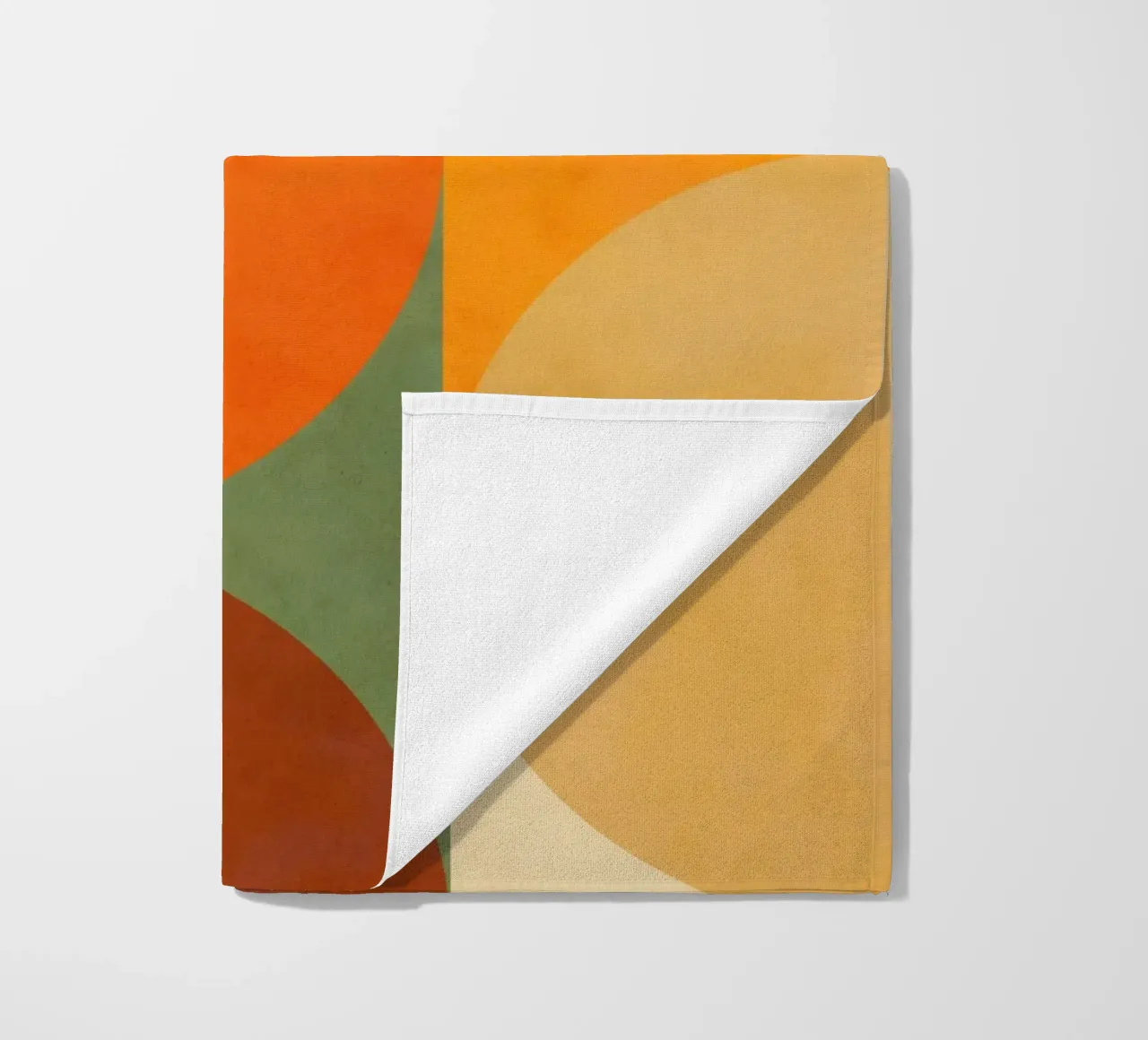 Minimal Abstract Fall - Geometria terrestre 1/2 telo mare da Dominique Vari Abstract