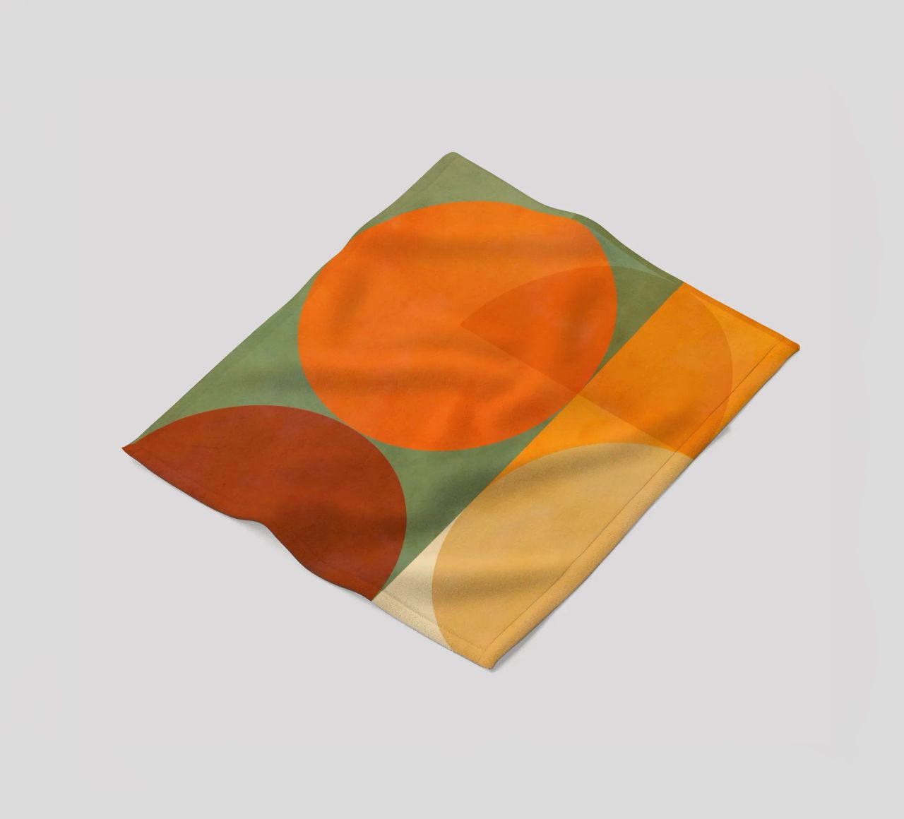 Minimal Abstract Fall - Geometria terrestre 1/2 coperta in pile da Dominique Vari Abstract