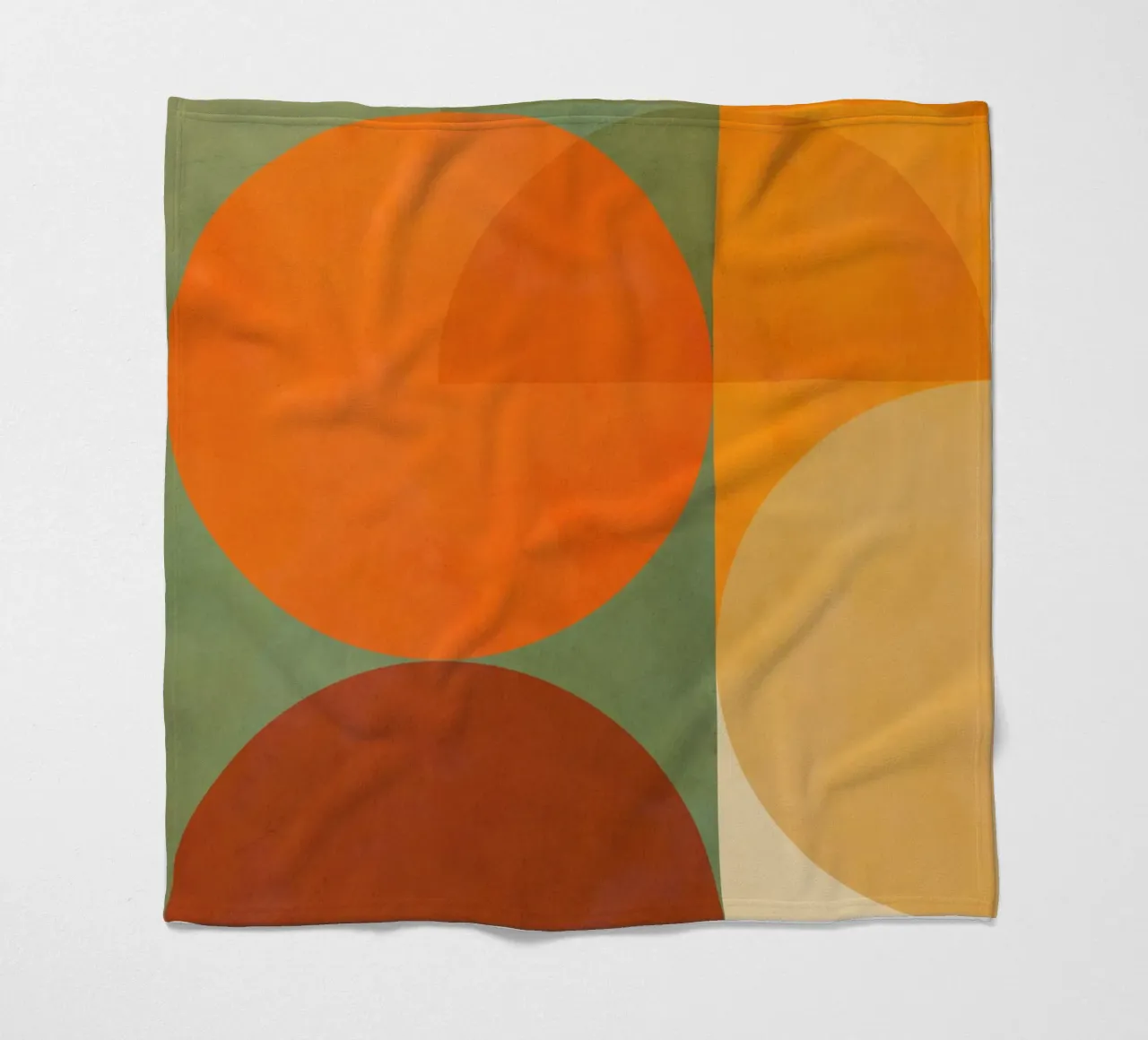 Minimal Abstract Fall - Geometria terrestre 1/2 coperta in pile da Dominique Vari Abstract