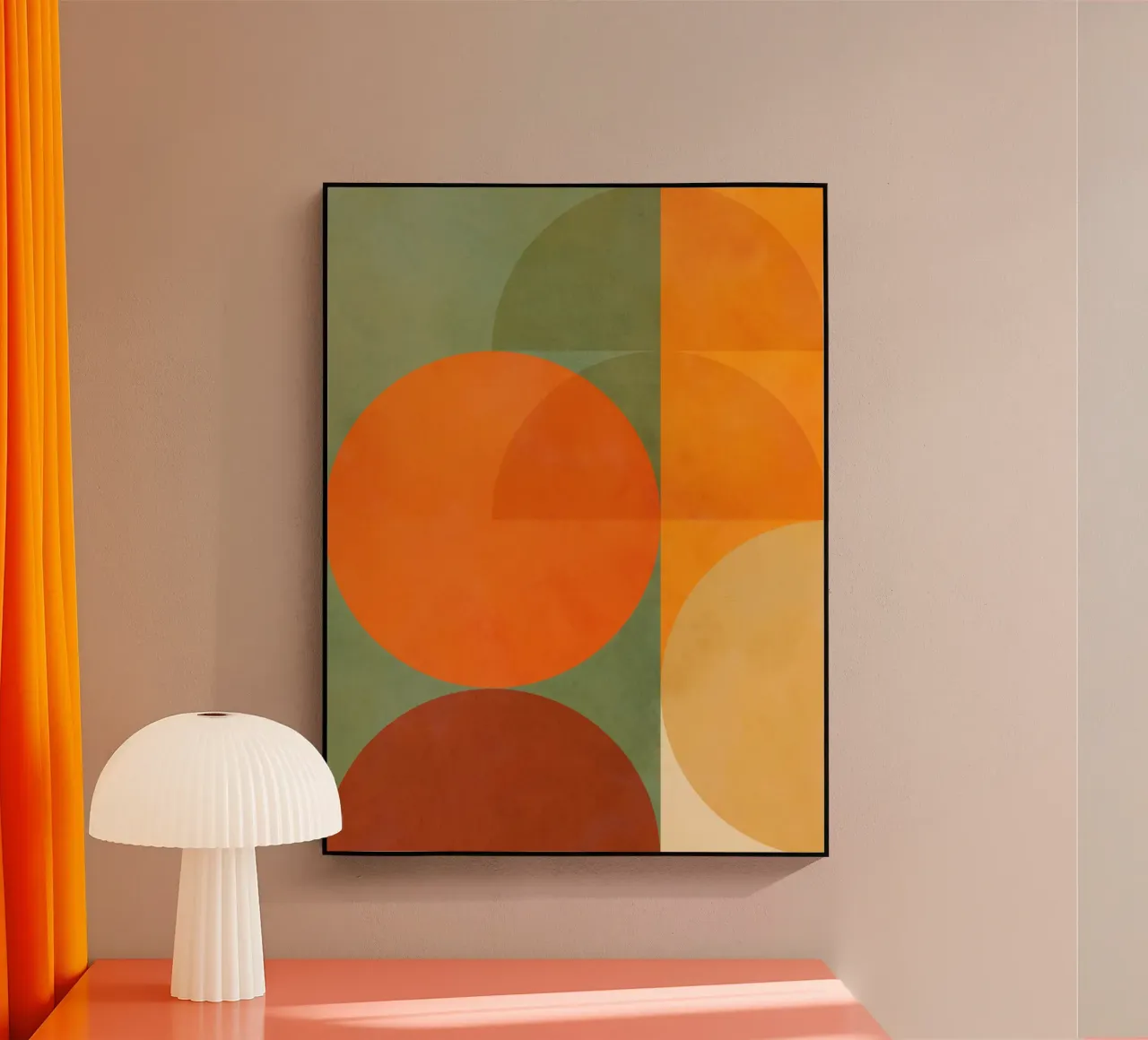 Minimal Abstract Fall - Geometria terrestre 1/2 plexiglass da Dominique Vari Abstract