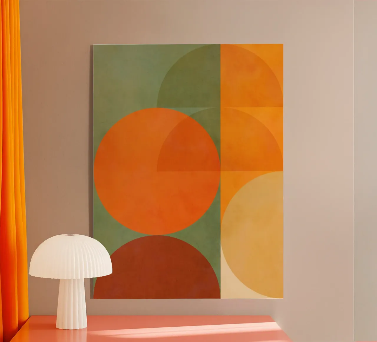 Minimal Abstract Fall - Geometria terrestre 1/2 plexiglass da Dominique Vari Abstract