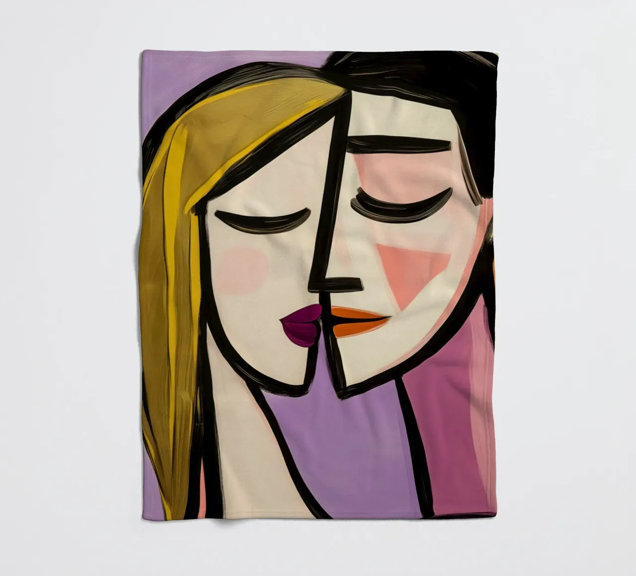 Amanti | Ispirato a Picasso coperta in pile da Autofocus