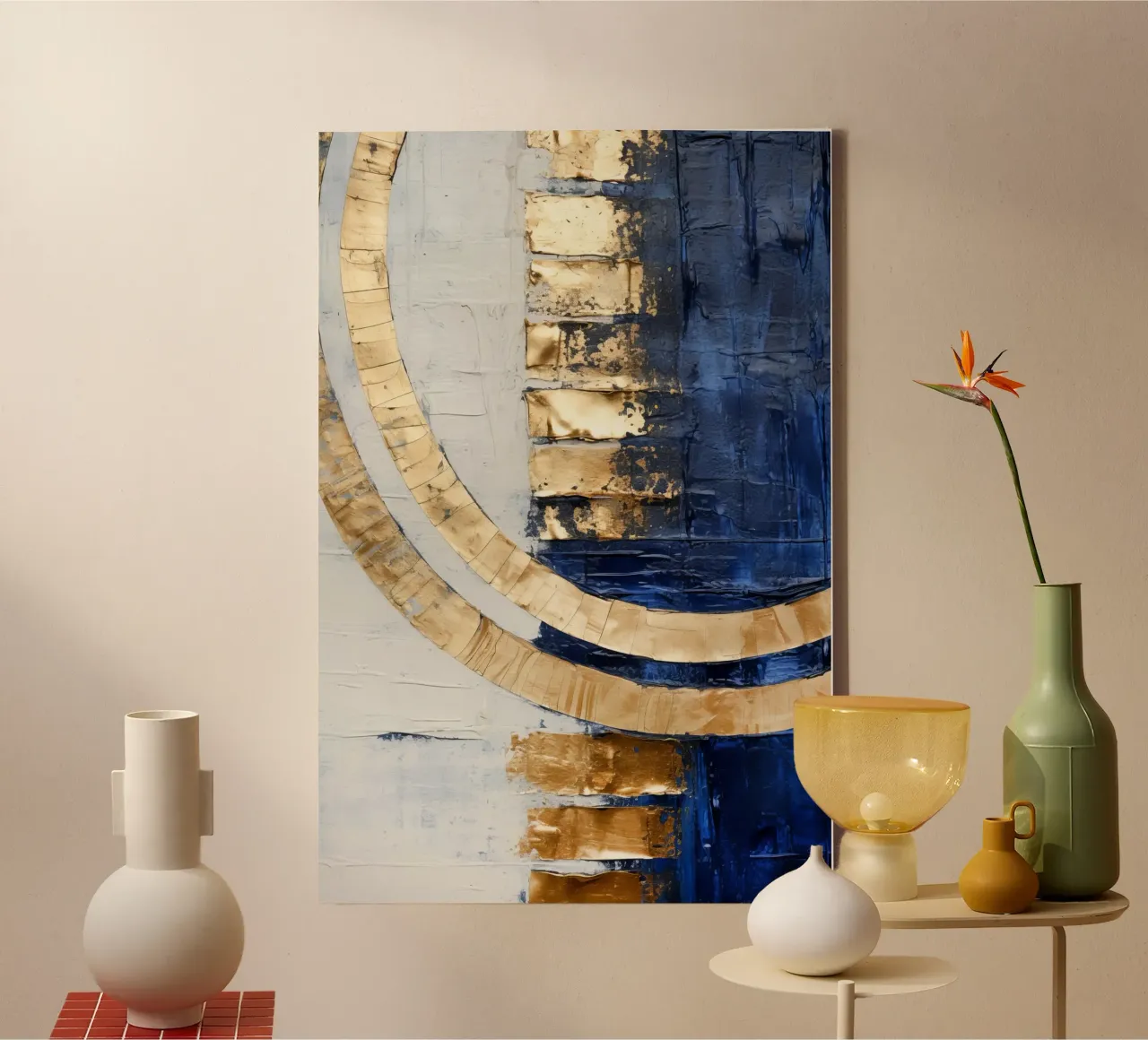 ABSTRAKTE KUNST New day canvas by Melanie Viola
