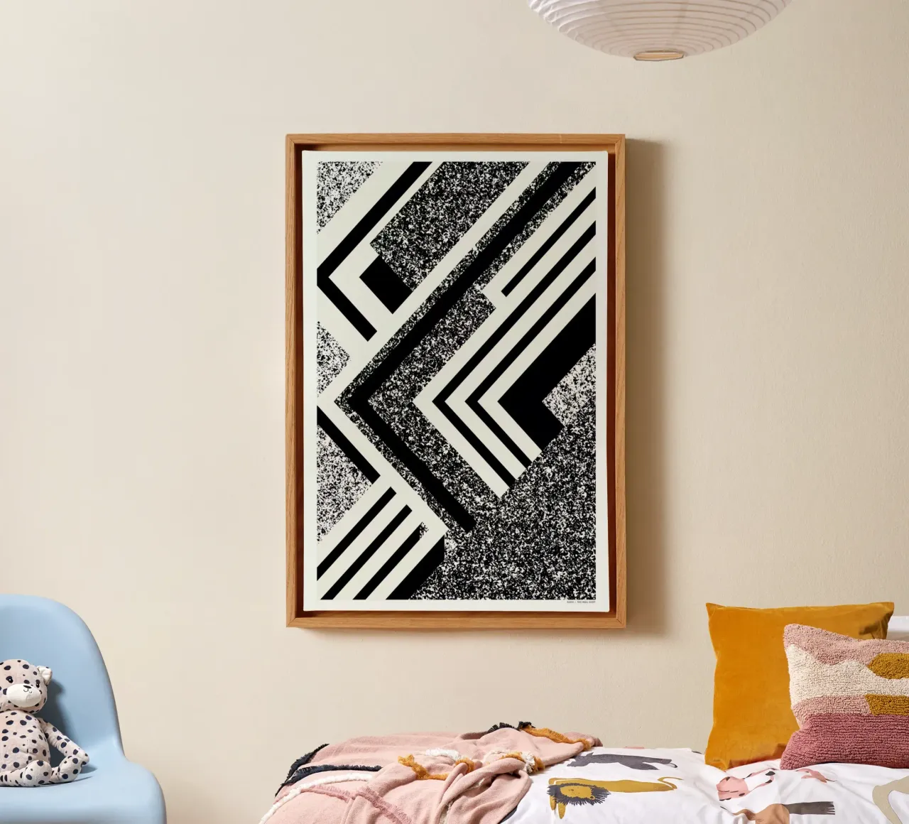Abstract 1 tela con Cornice a cassetta da The Wall Shop