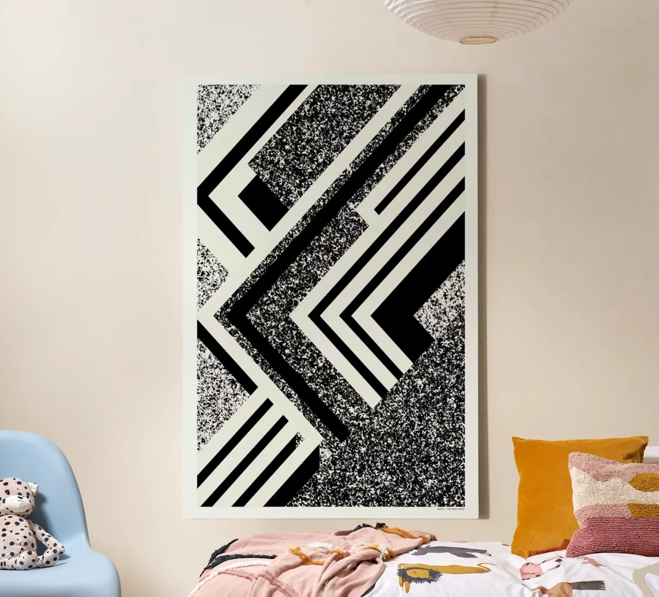 Abstract 1 tela con Cornice a cassetta da The Wall Shop