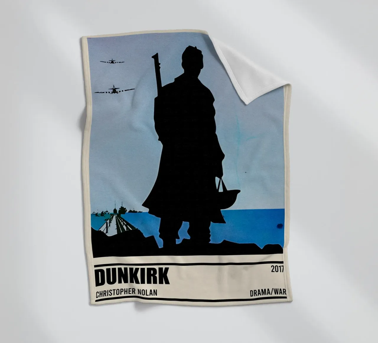 Dunkirk Movie fleece blanket by TheArtstudio