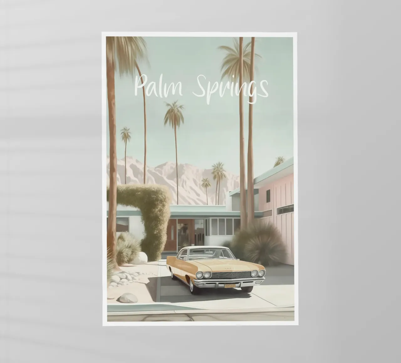 Palm Springs Nostalgia Pastello pellicola backlit da Carinaprint