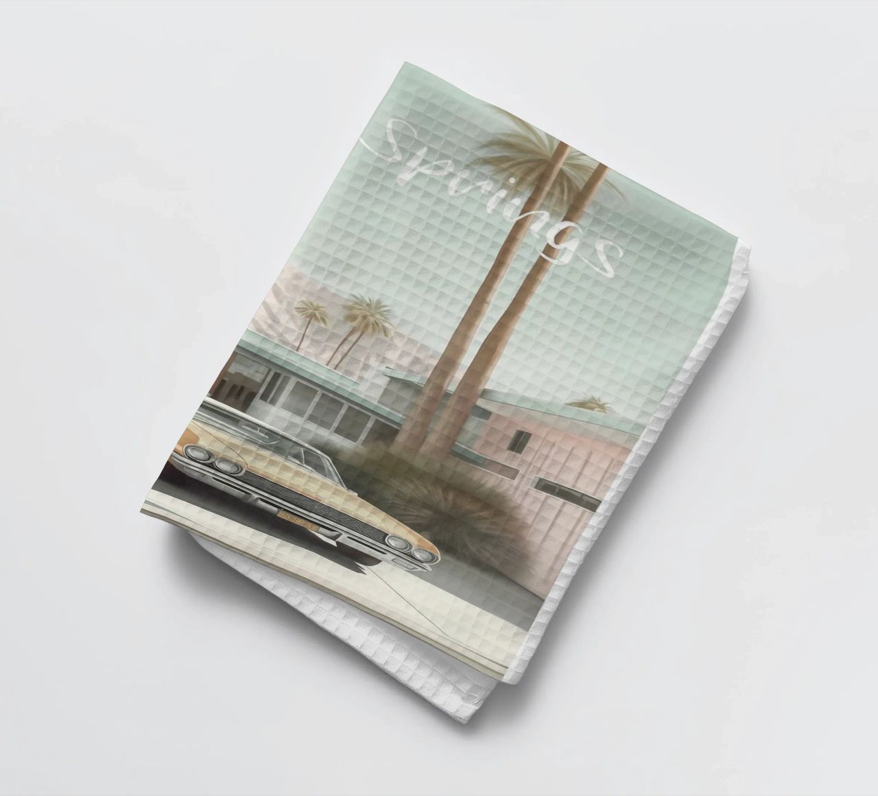 Palm Springs Nostalgie Pastel torchon de Carinaprint