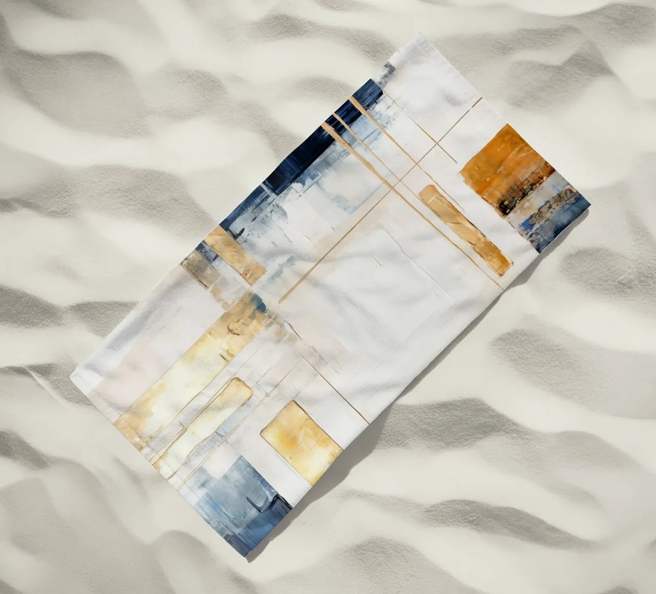 ABSTRACT ART Giornata tranquilla telo mare da Melanie Viola