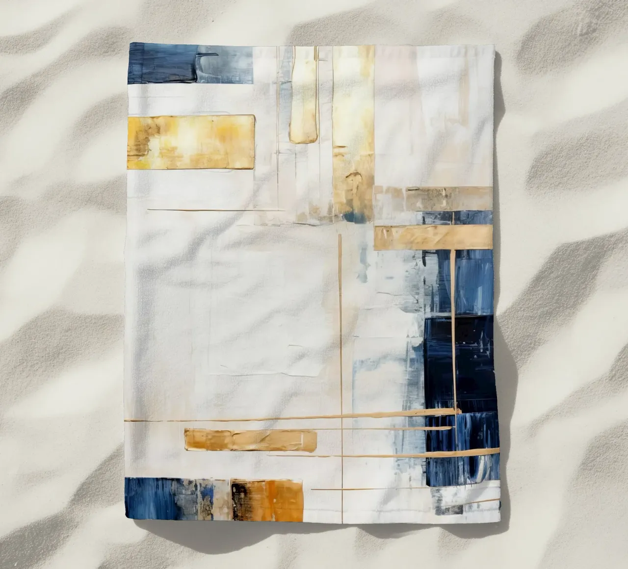 ABSTRACT ART Giornata tranquilla telo mare da Melanie Viola