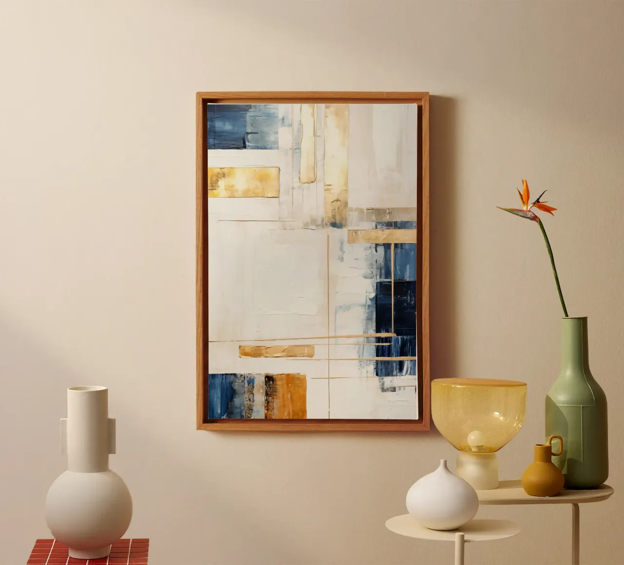 ABSTRACT ART Quiet day canvas by Melanie Viola