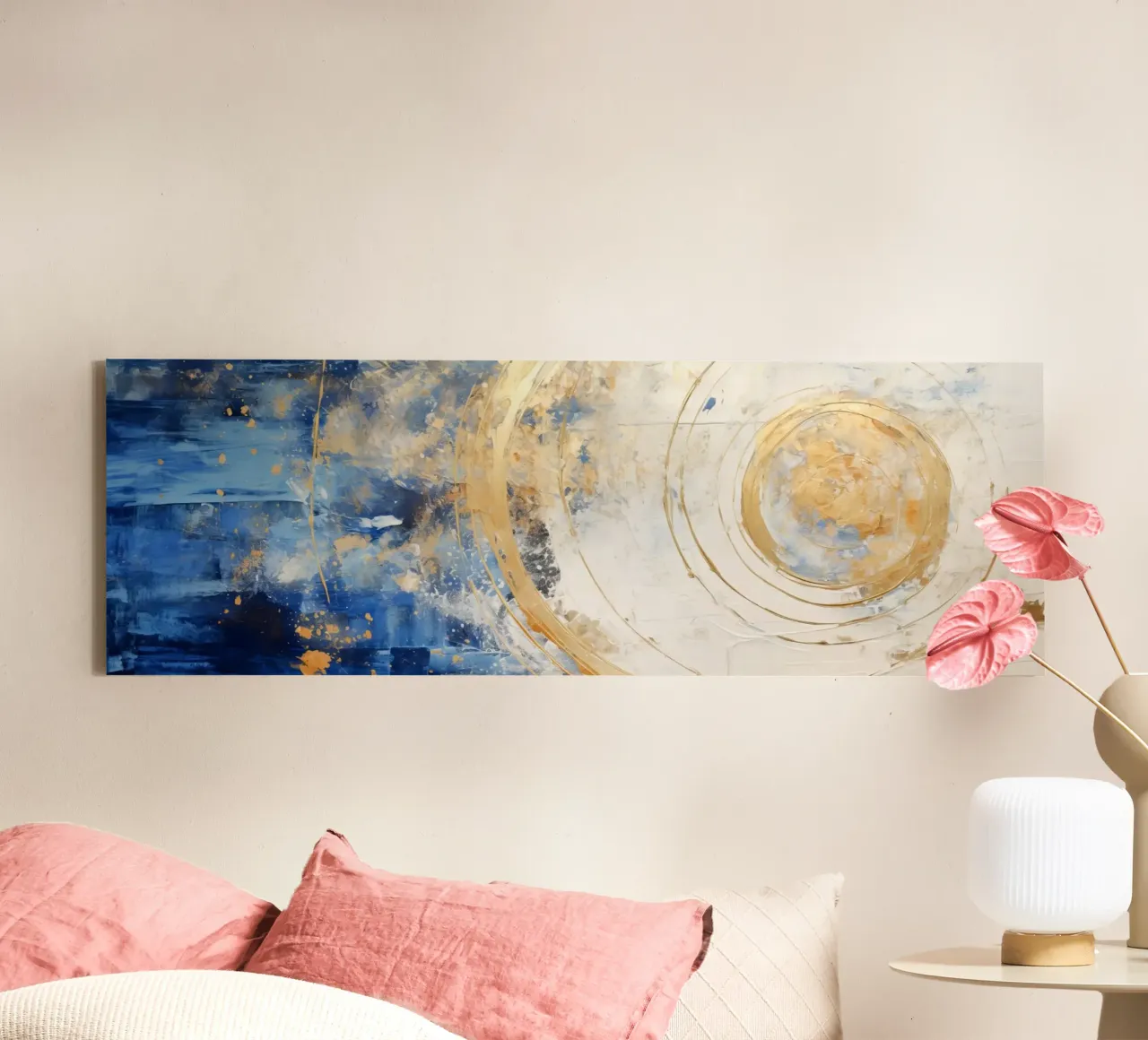 ABSTRACT ART Sistema solare tela da Melanie Viola