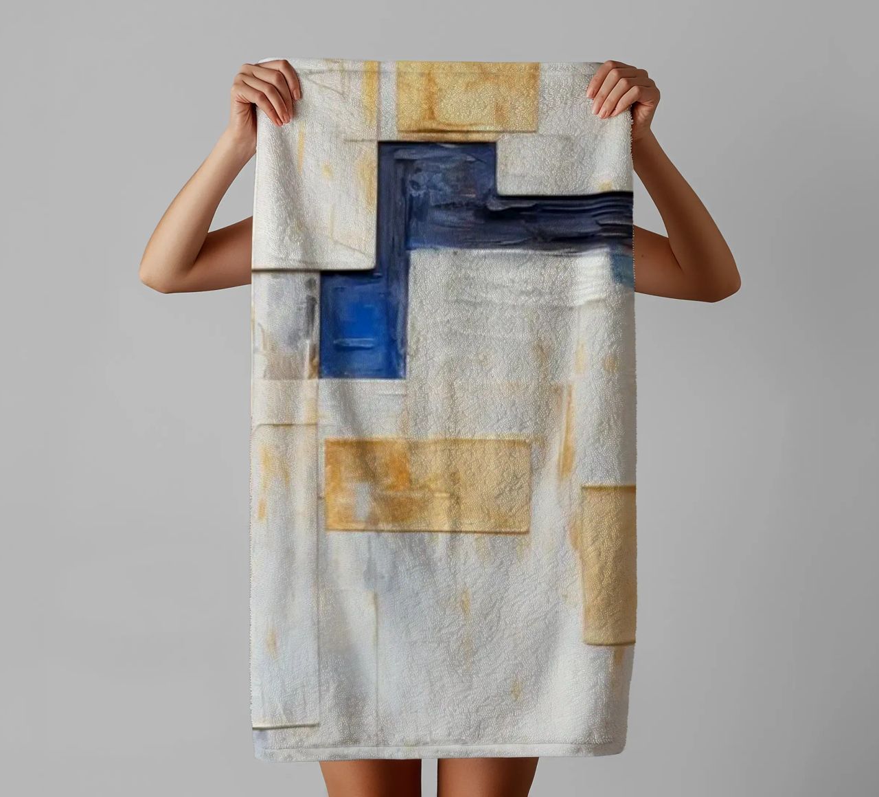 ABSTRACT ART Organised thoughts towel by Melanie Viola