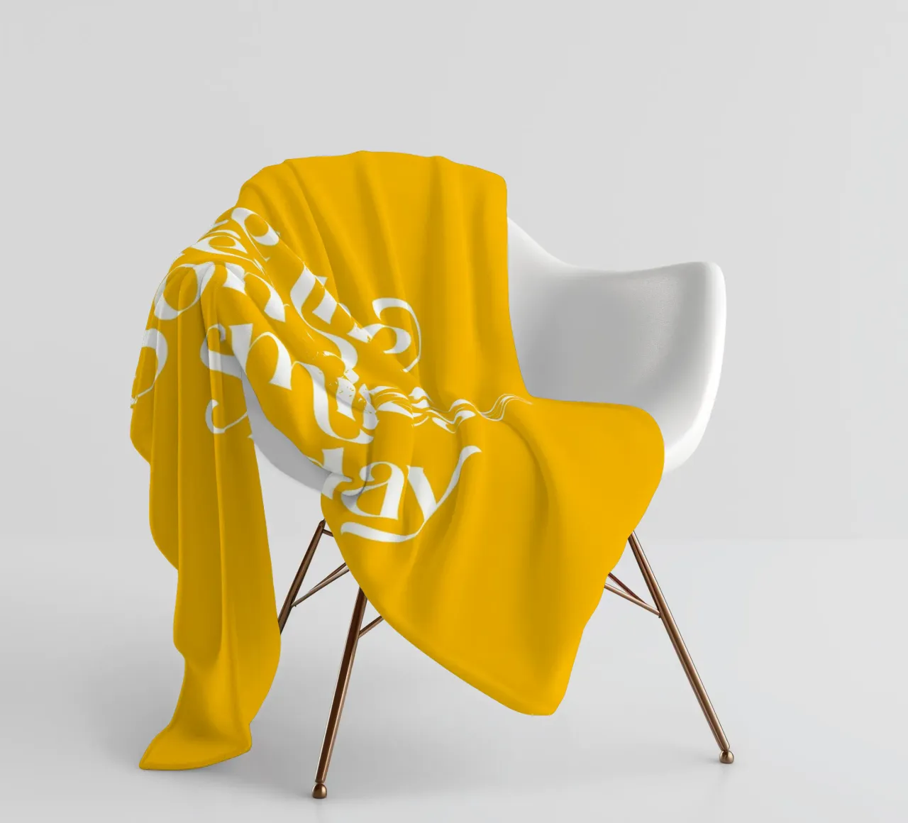Soyez la raison pour laquelle quelqu'un sourit - mots positifs jaune vif plaid polaire de Dominique Vari Words