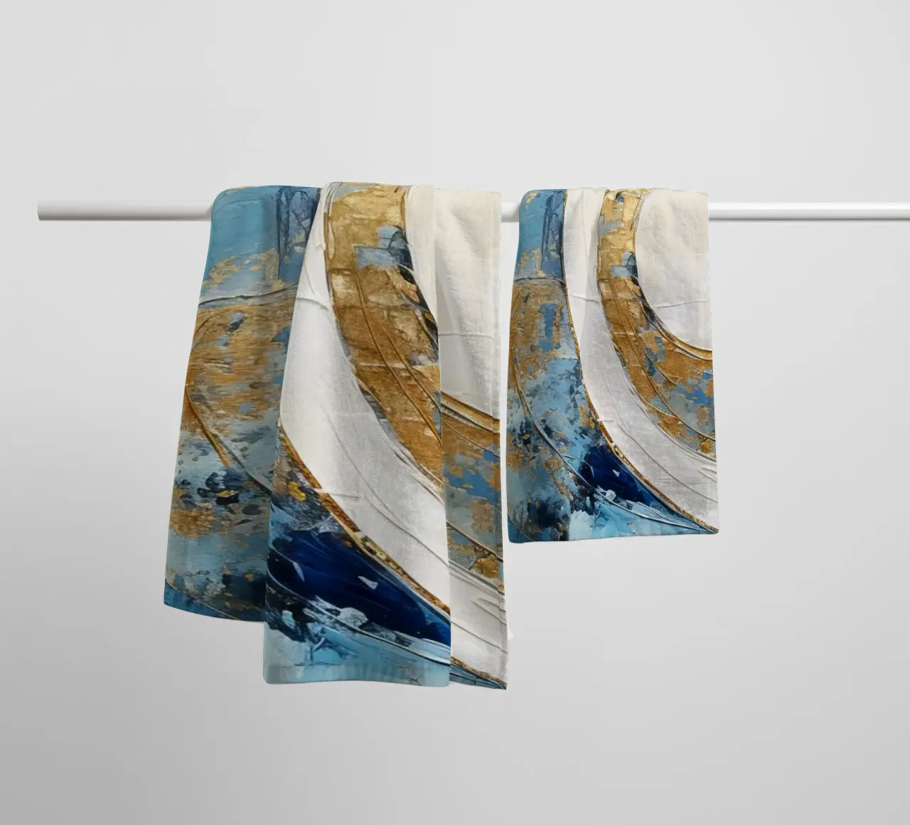 ABSTRACT ART Force field towel by Melanie Viola