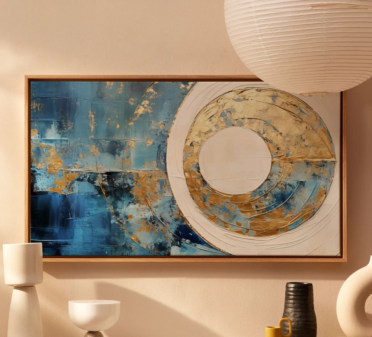 ABSTRACT ART Force field canvas by Melanie Viola