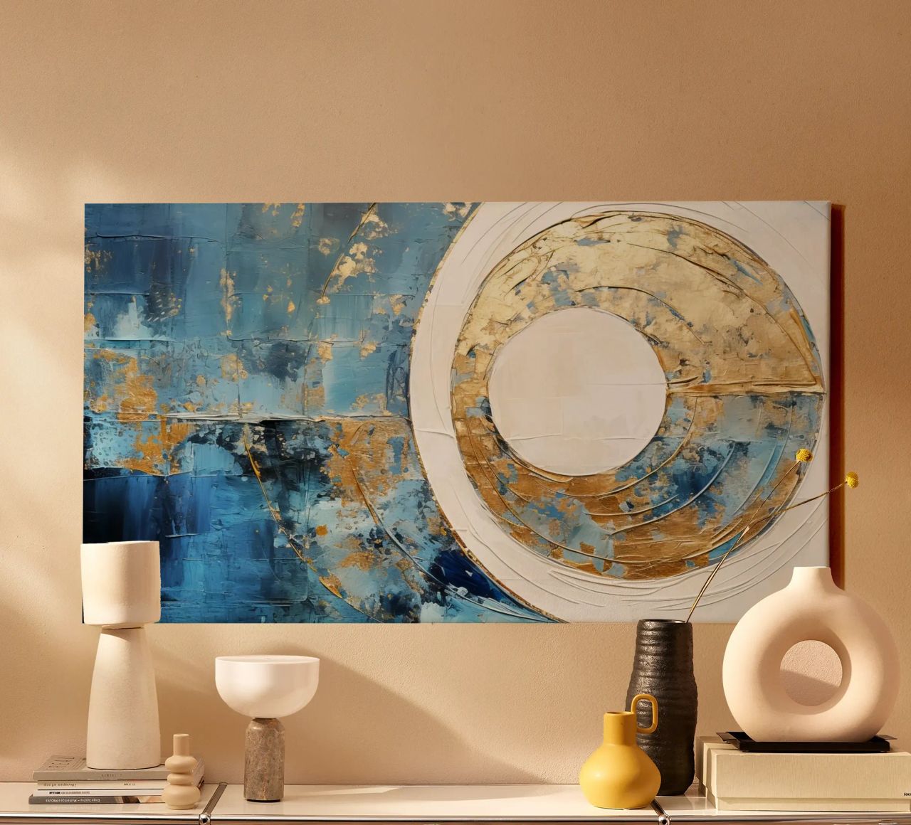 ABSTRACT ART Force field canvas by Melanie Viola