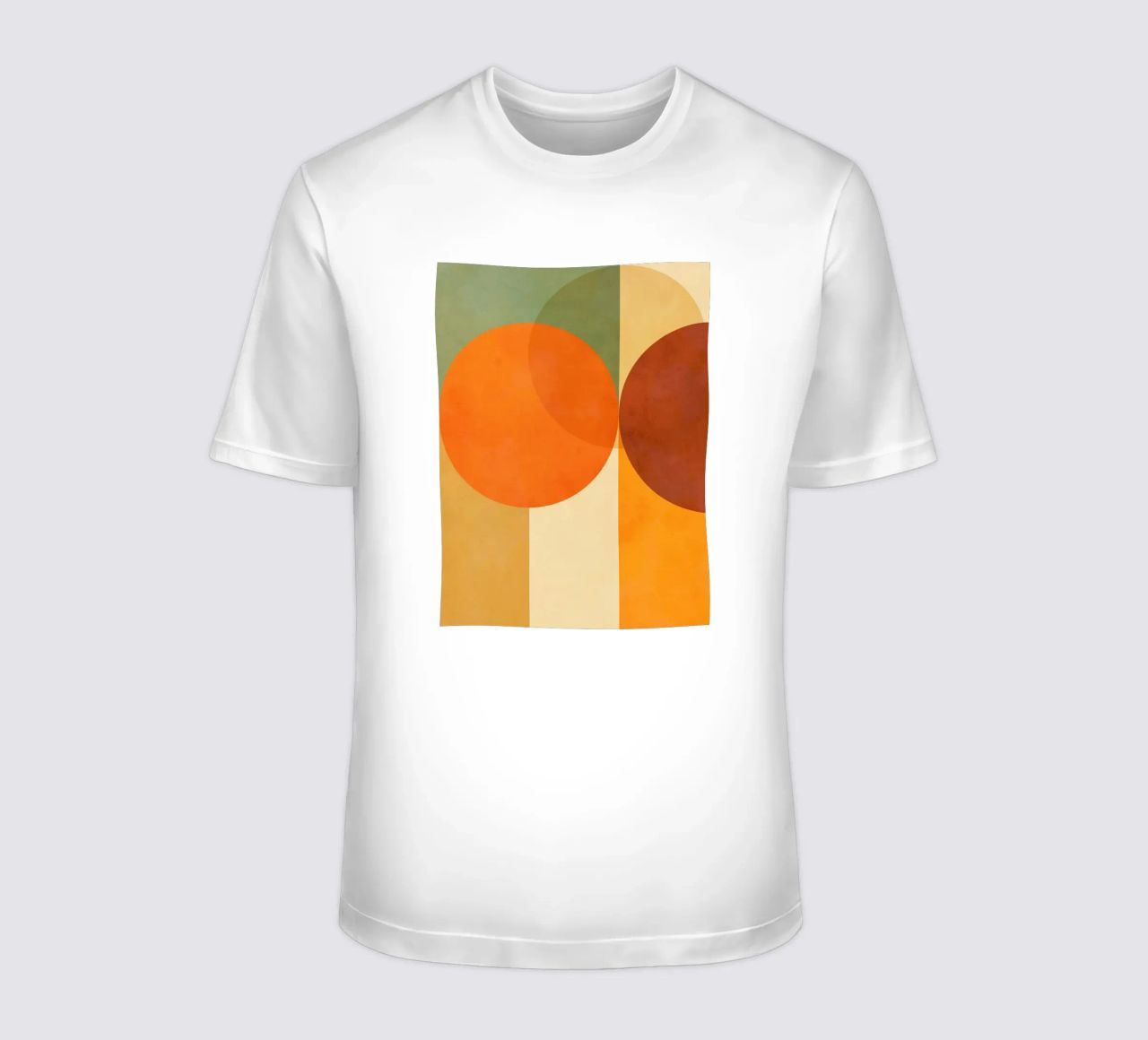 Minimal Abstract Fall • Earthy geometry 2/2 t-shirt da Dominique Vari Abstract
