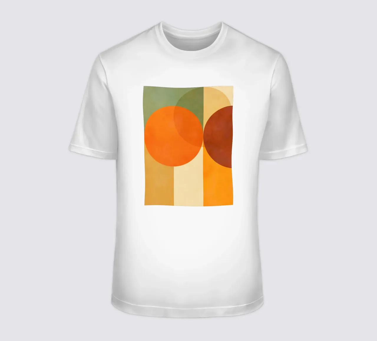 Minimal Abstract Fall • Earthy geometry 2/2 t-shirt da Dominique Vari Abstract