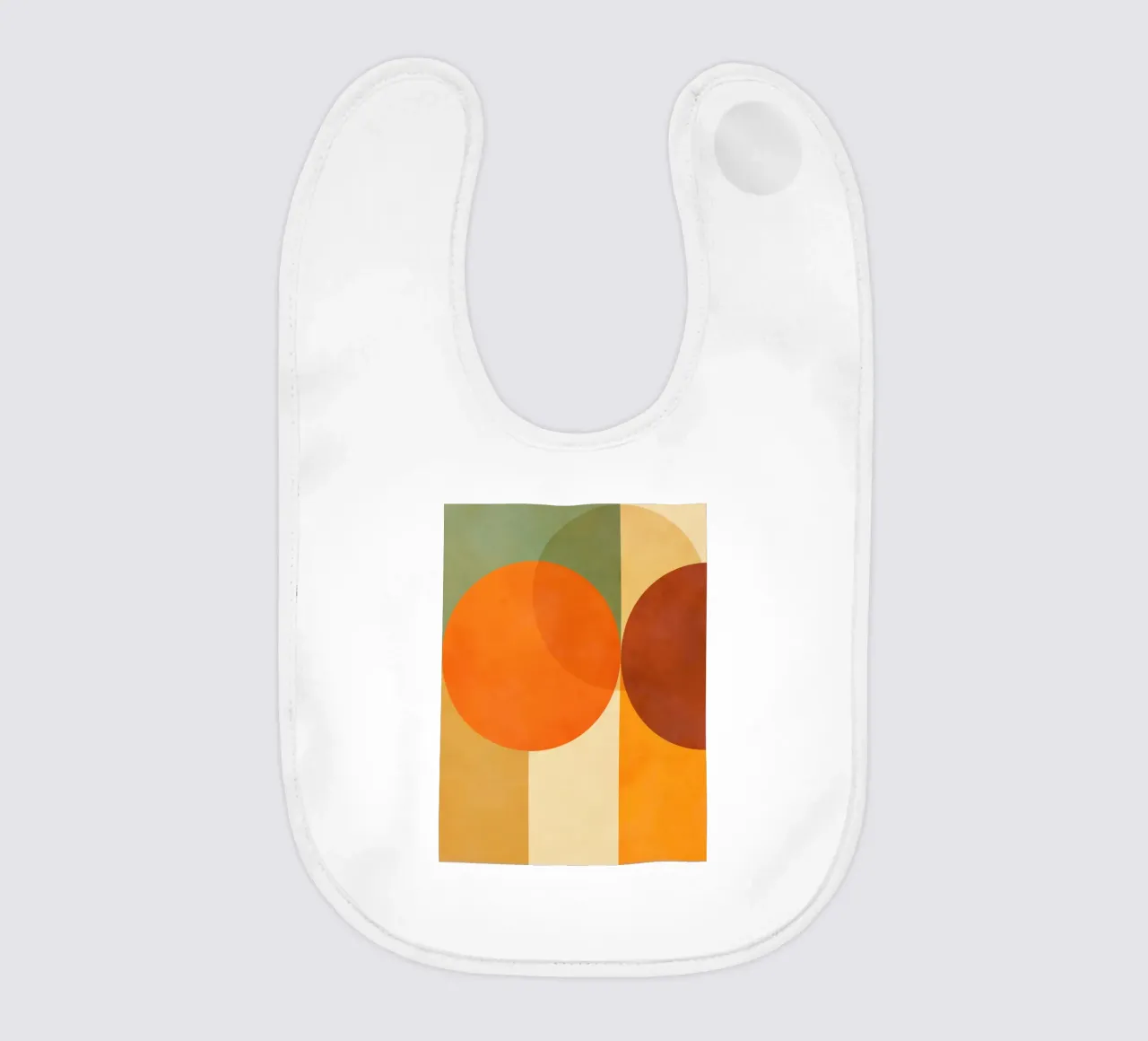Minimal Abstract Fall • Earthy geometry 2/2 babero de Dominique Vari Abstract
